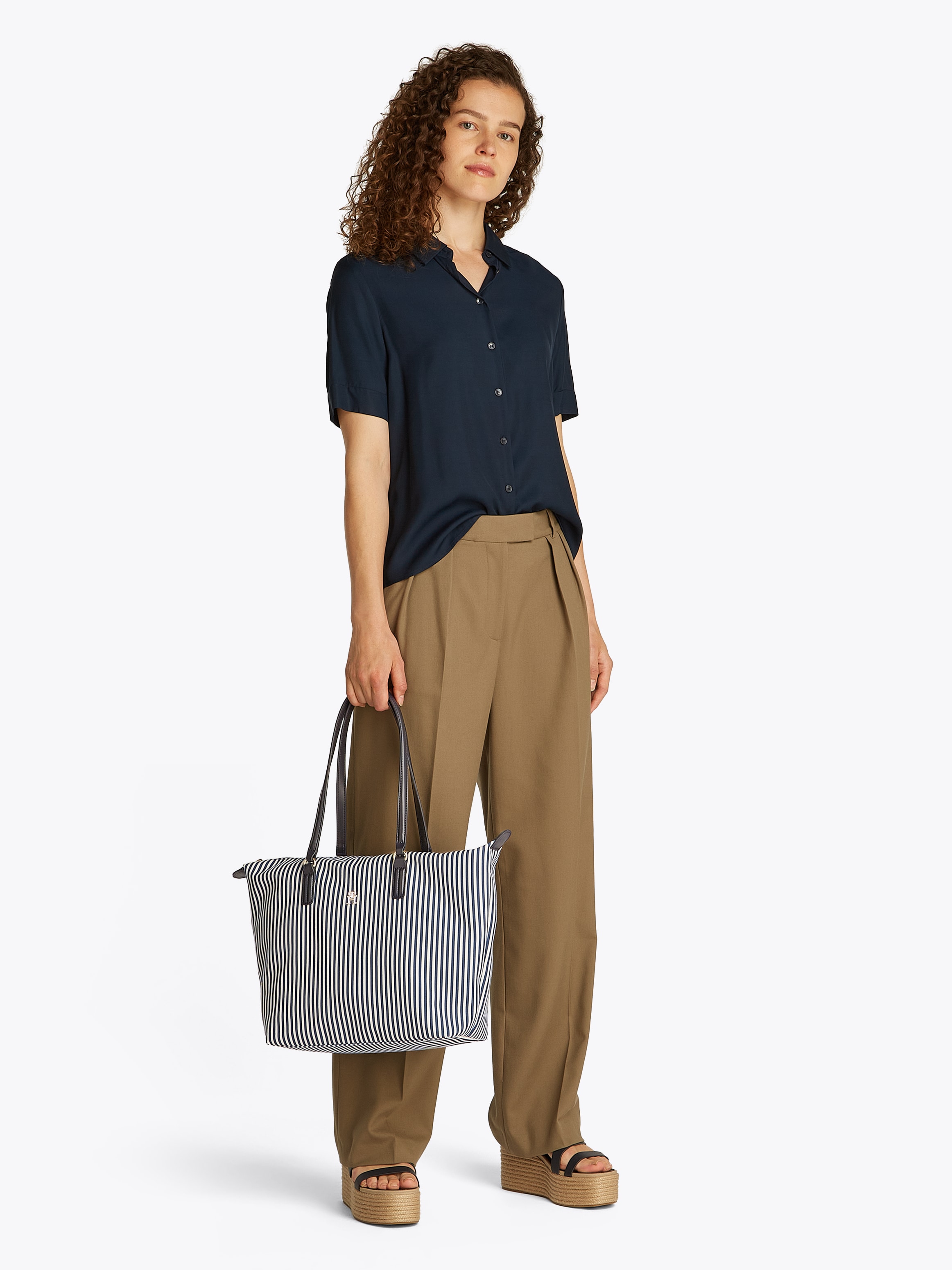 Tommy Hilfiger Tragetasche »POPPY SUMMER TOTE«, Damen Umhängetasche, Henkeltasche, Schultertasche