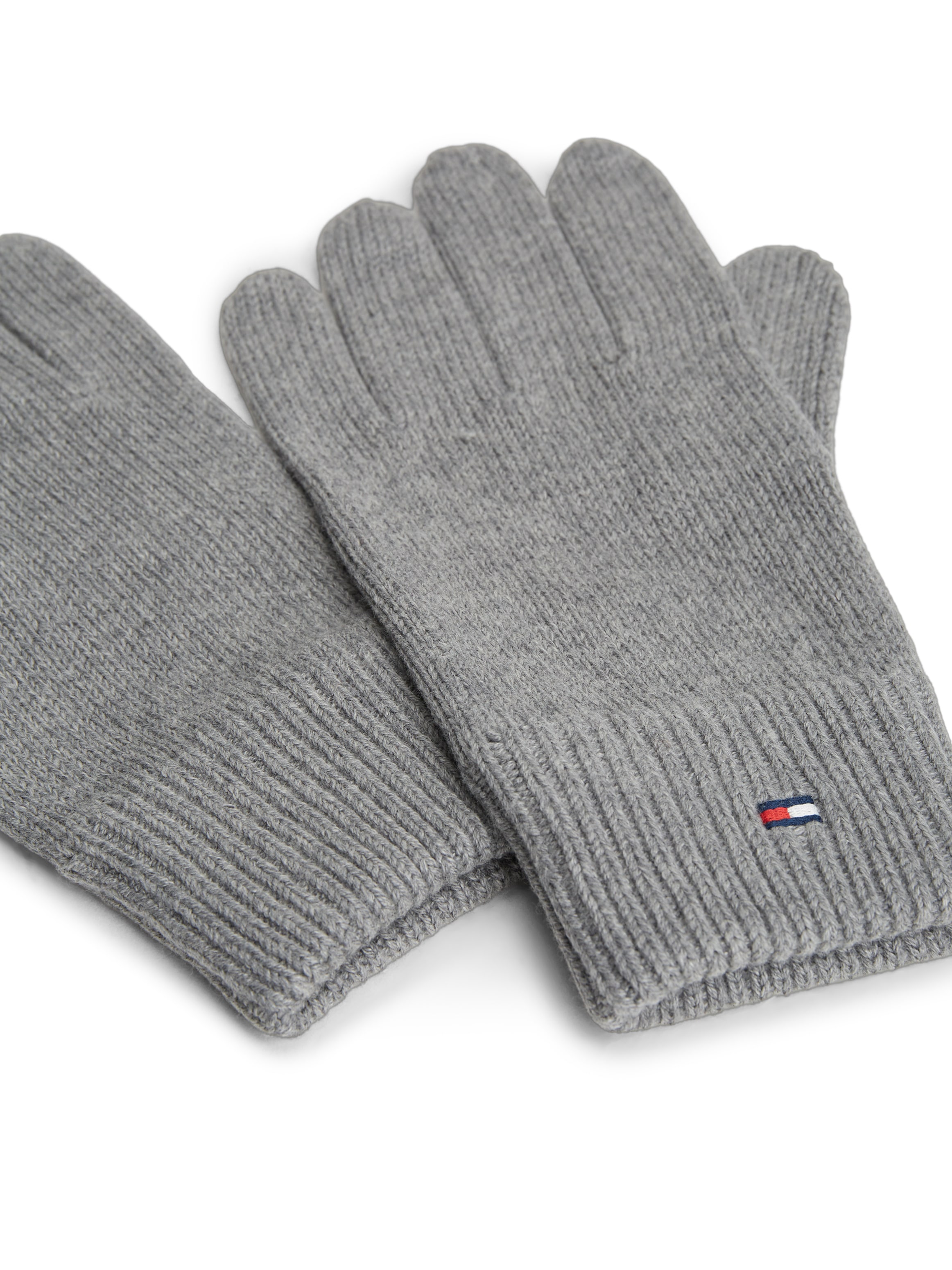 Tommy Hilfiger Strickhandschuhe »ESSENTIALS FLAG GLOVES« mit Kaschmir-Anteil, Logostickerei