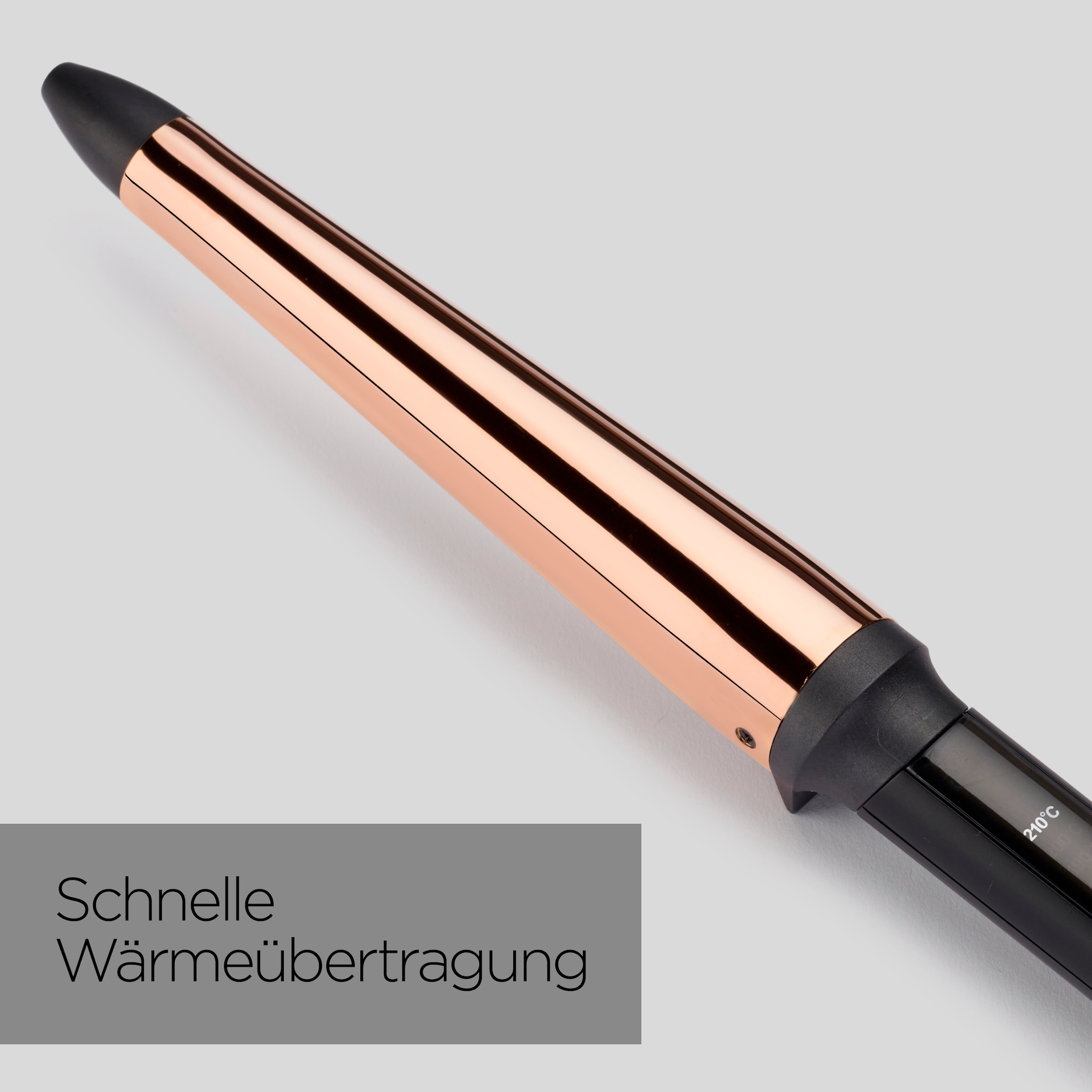 BaByliss Lockenstyler »BaByliss Titanium Brilliance Conical Lockenstab, konisch, C458E« 19-32mm Durchmesser, Titan-Beschichtung, 6 Temperaturstufen bis 210 °C