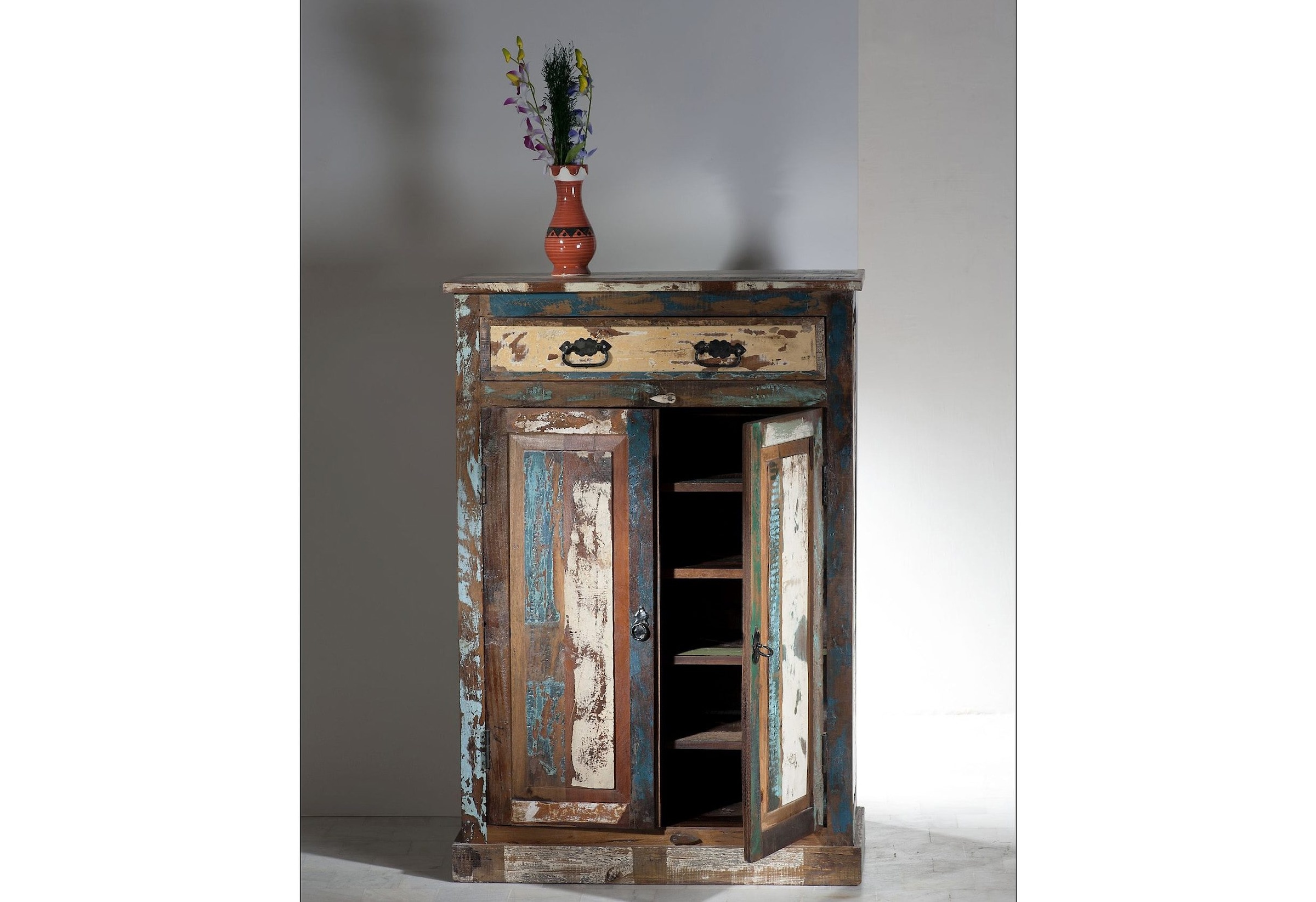 »Riverboat«, SIT Shabby recyceltem kaufen Chic, Vintage bequem Highboard aus Altholz,