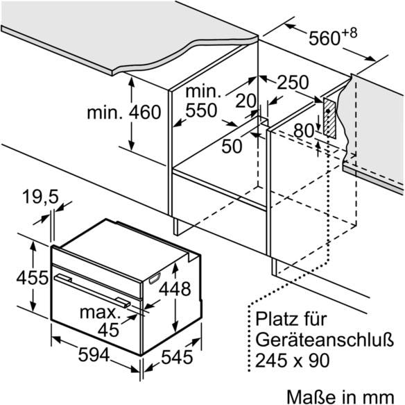 SIEMENS Einbau-Mikrowelle »CF634AGS1«, Mikrowelle, 900 W