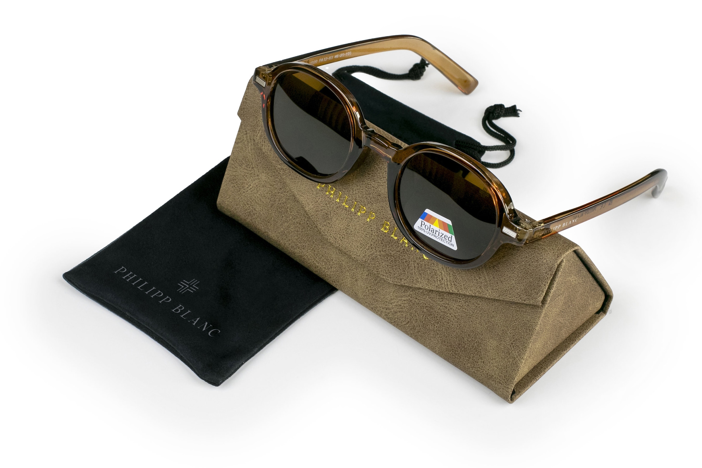 PHILIPP BLANC Sonnenbrille »PA12-03« Glas 0,74 mm, polarisierte Gläser, UV400, CAT3.0