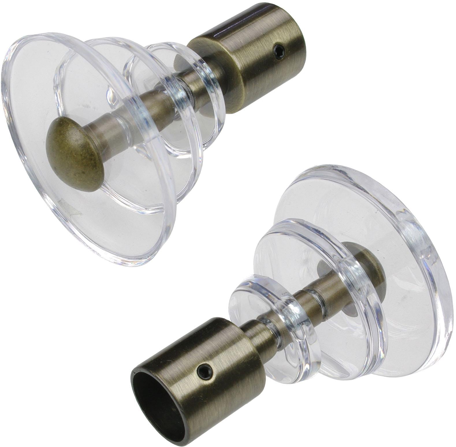 Liedeco Gardinenstangen-Endstück »Luna«, (Set, 2 St.), für Gardinenstangen Ø 16 mm