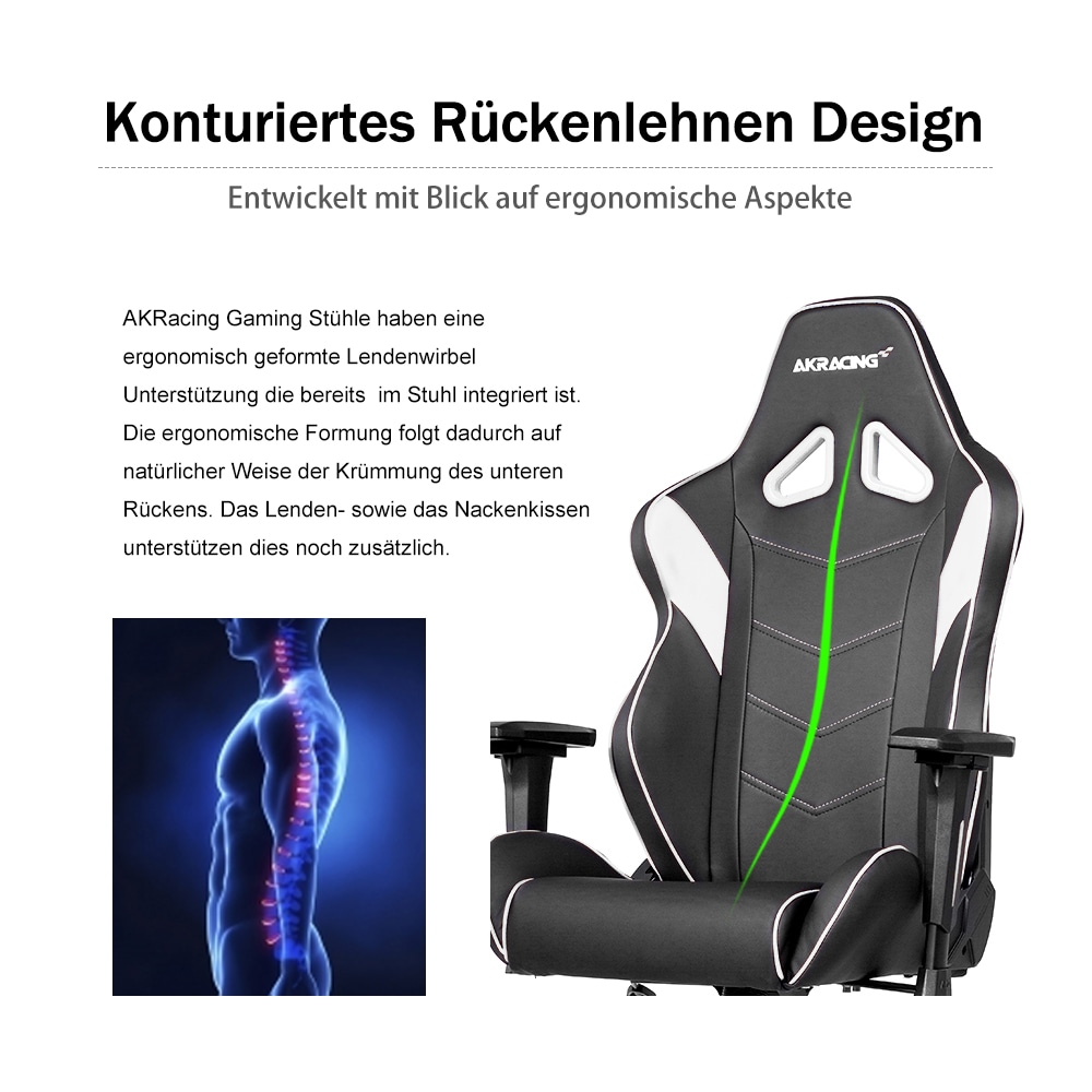 AKRacing Gaming-Stuhl »AKRACING Core LX Plus AK-LXPLUS-WT hochwertiges Kunstleder«