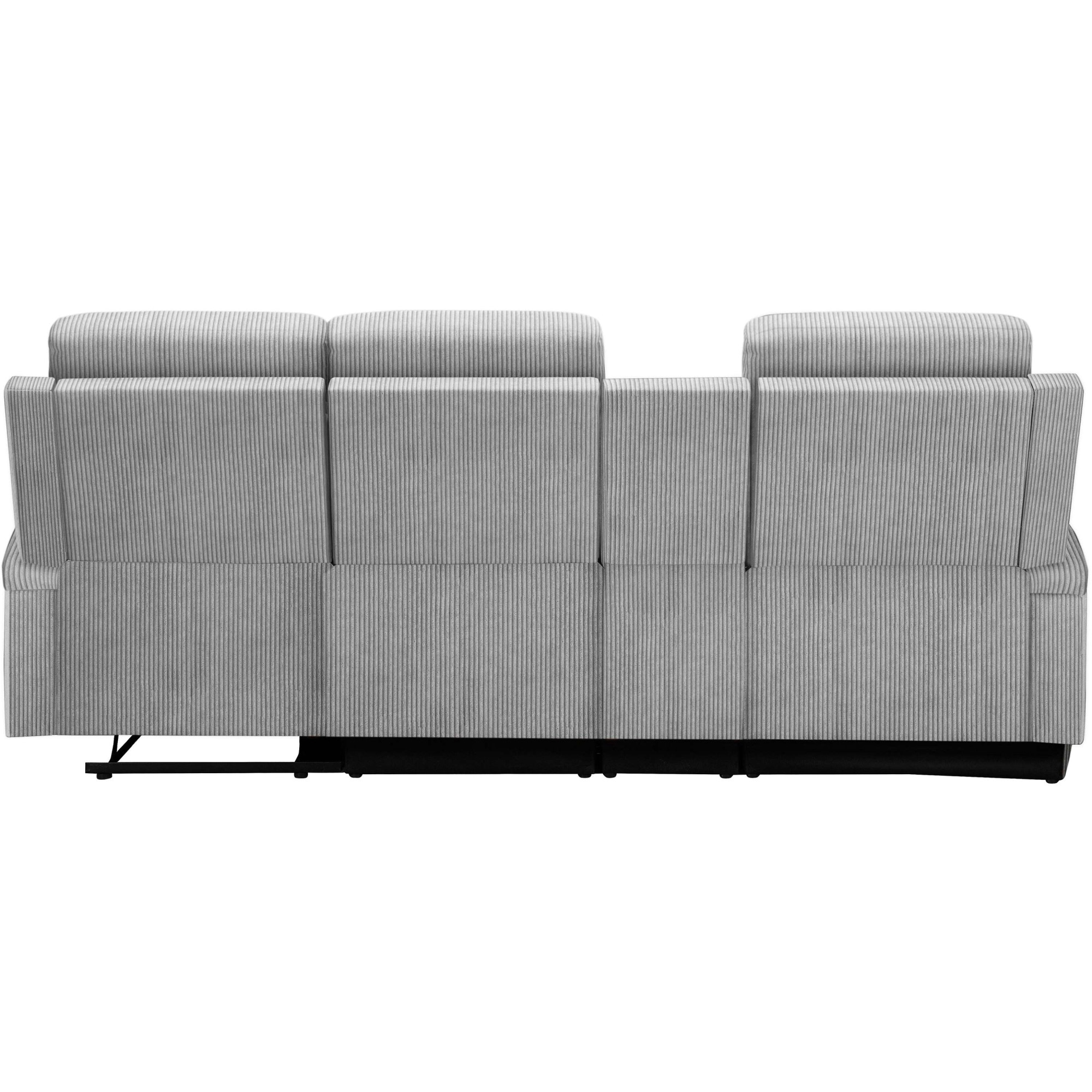 Home affaire Ecksofa »NAPORI Multimediasofa, 3er Kinosessel XXL, L-Form, Cord«, Kinosofa mit Relaxfunktion, Getränkehalter, Staufach und Staukasten