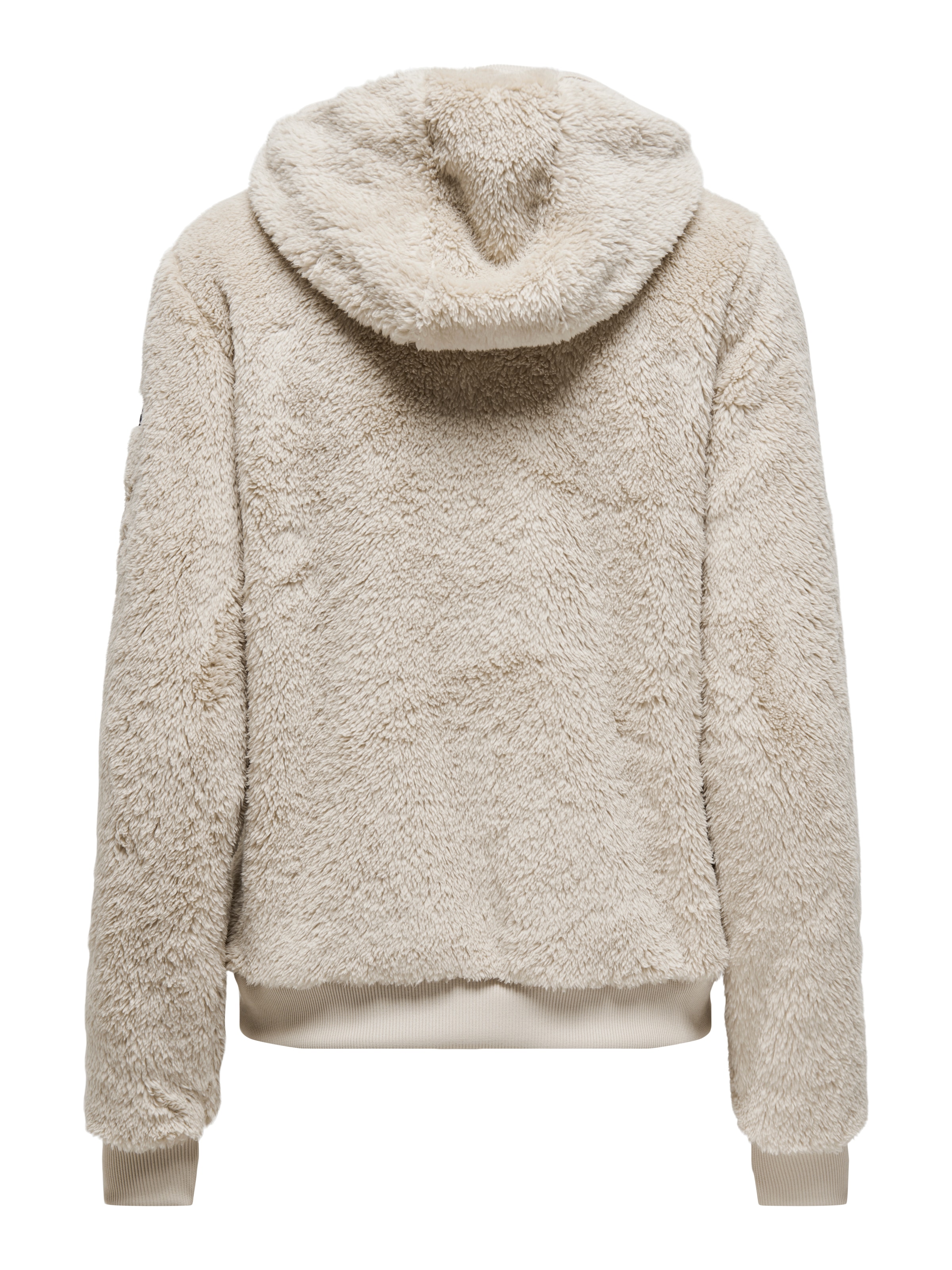 ONLY Play Kapuzenplüschjacke »ONPFLUFFY HOOD FZ LS JCK NOOS« mit Kapuze Kunstfaser