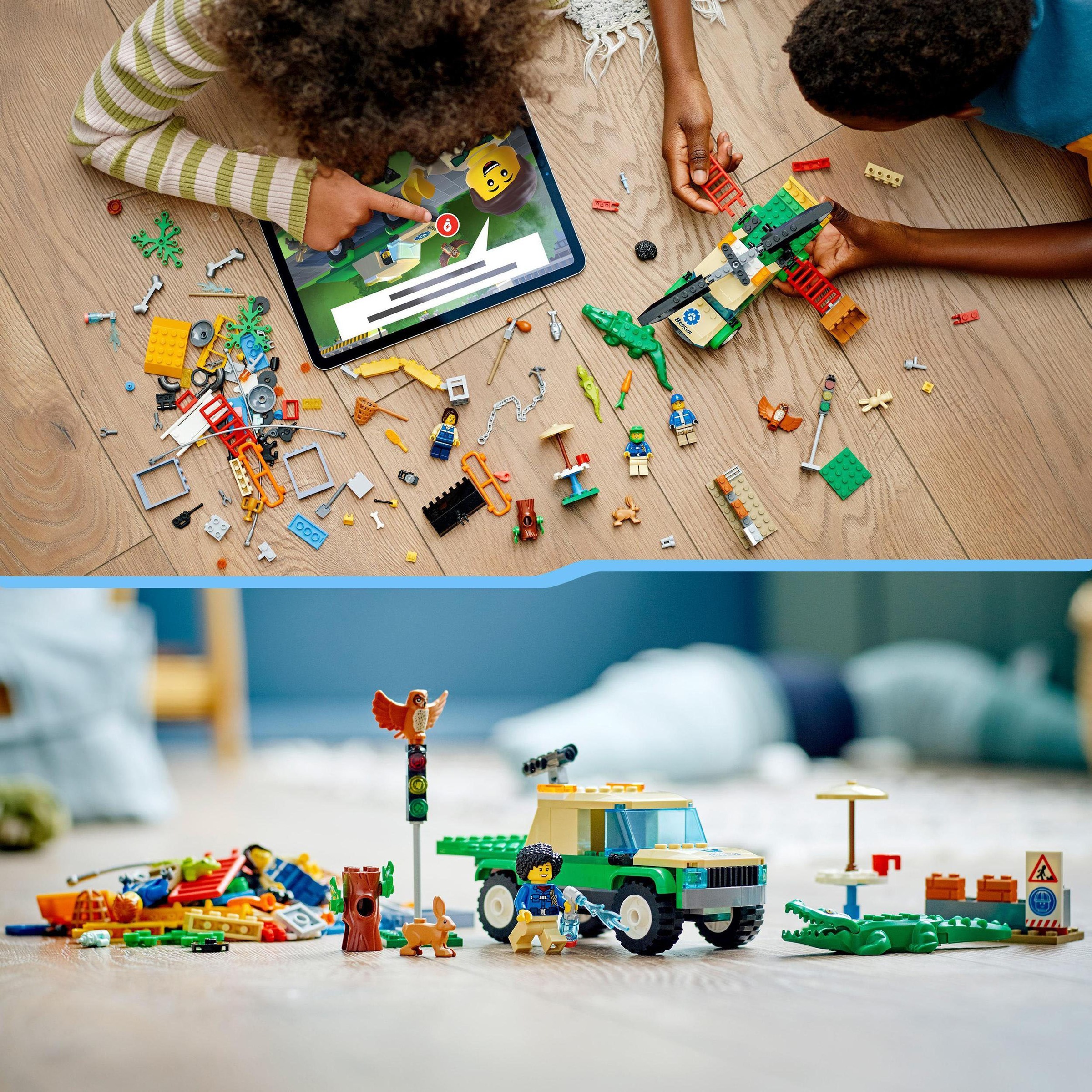 LEGO® Konstruktionsspielsteine »Tierrettungsmissionen (60353), LEGO® City«, (246 St.), Made in Europe
