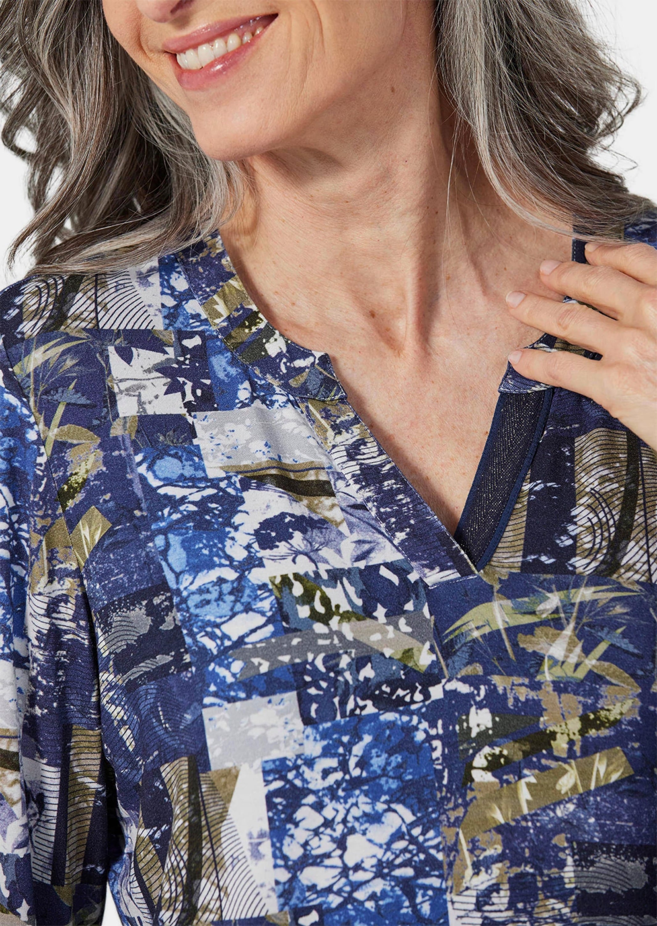 GOLDNER Print-Shirt »Tunikashirt Tunikashirt mit Effektdruck«