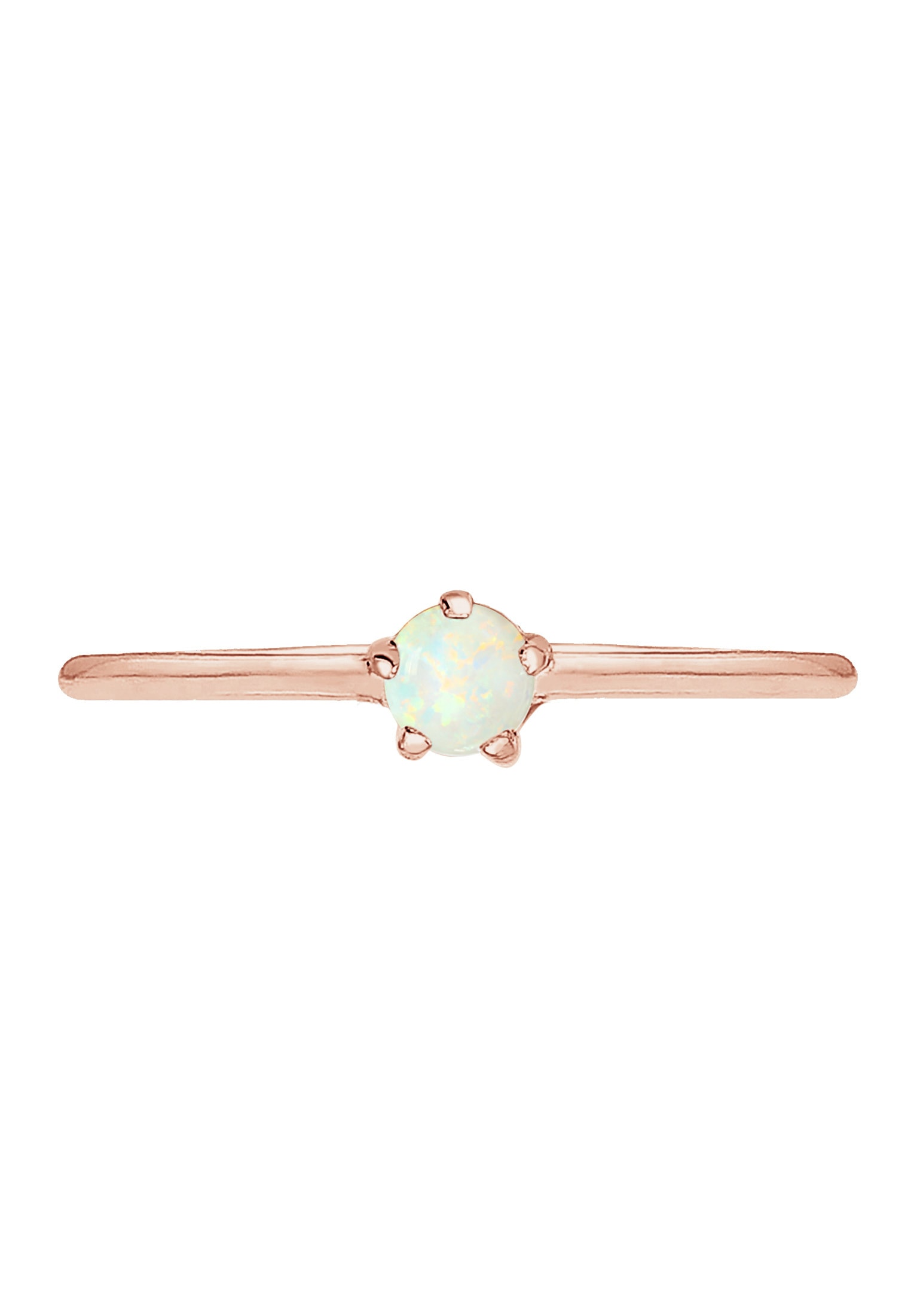 Elli Silberring »Ring Silberring mit synth. Opal rund 925er Silber«