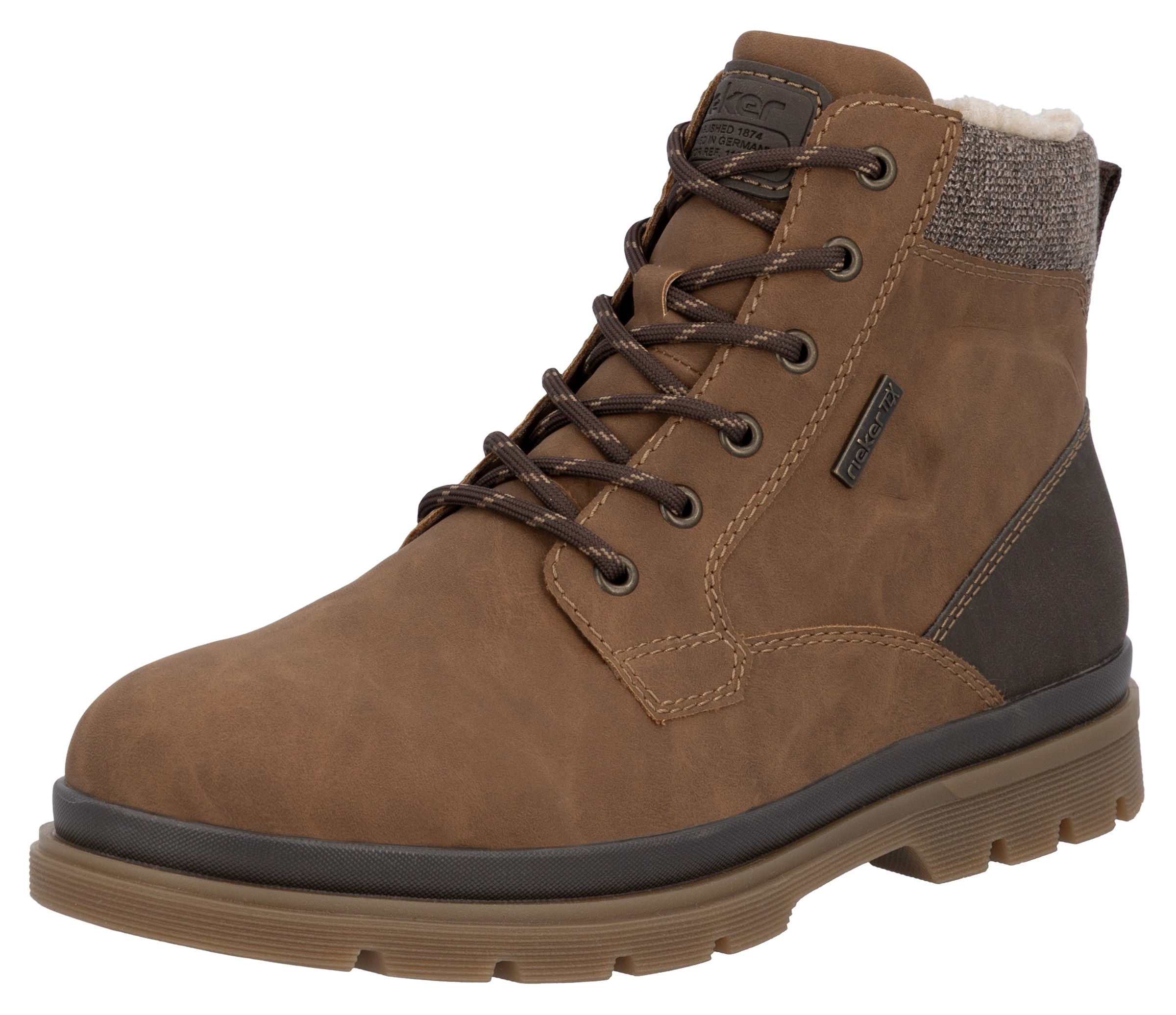 Rieker Winterstiefelette  Winterboots, Schnürboots mit Innenreißverschluss und RiekerTex