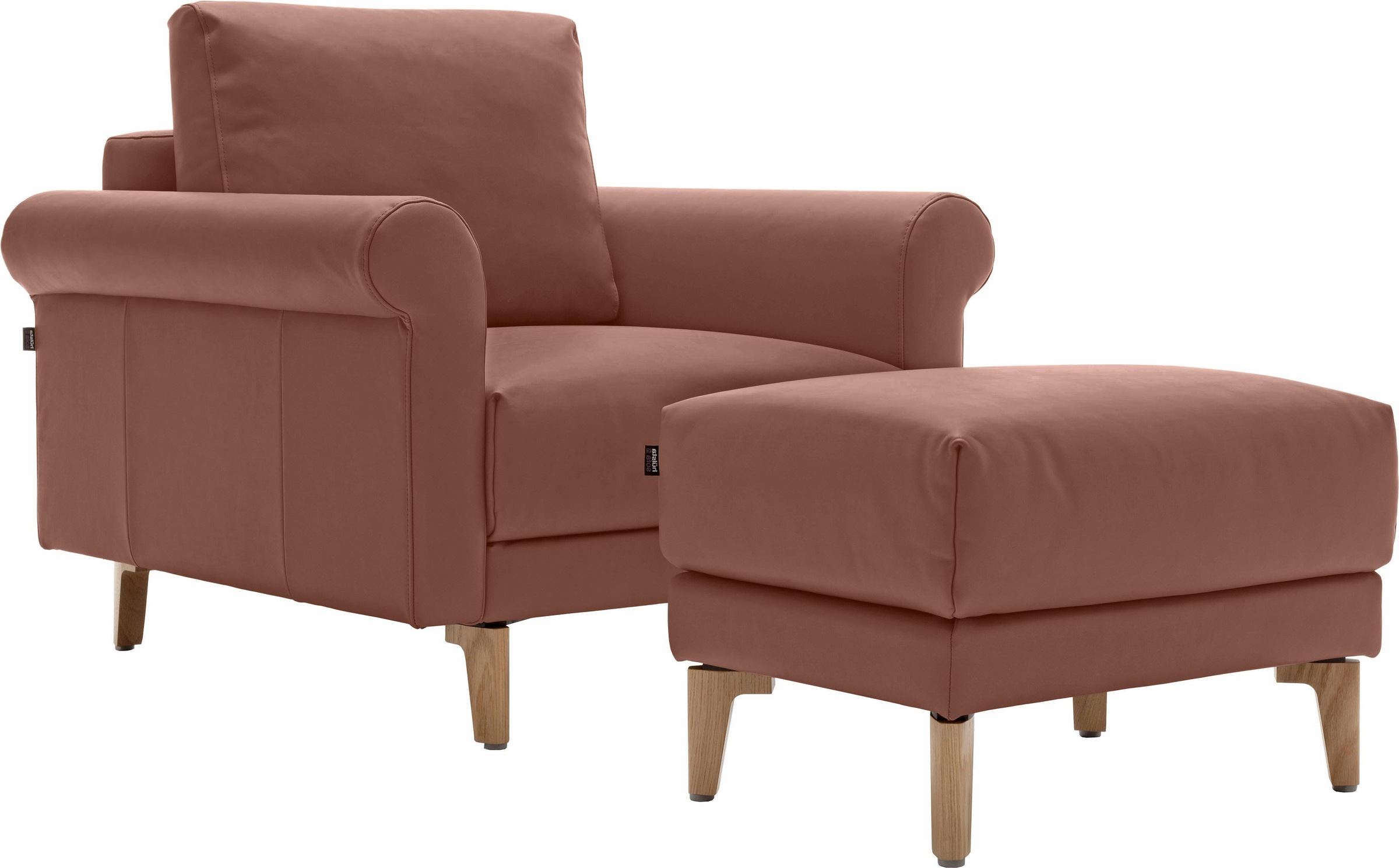 hülsta sofa Fuß Raten Landhaus, 88 kaufen modern »hs.450«, auf Nussbaum cm, Sessel Breite