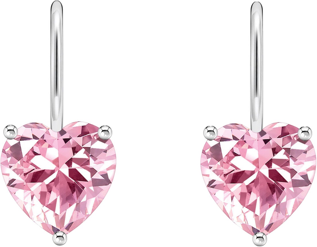 THOMAS SABO Paar Ohrhänger »mit großem Zirkoniaherz, H2288-051-14, H2288-051-9«, mit Zirkonia (synth.)