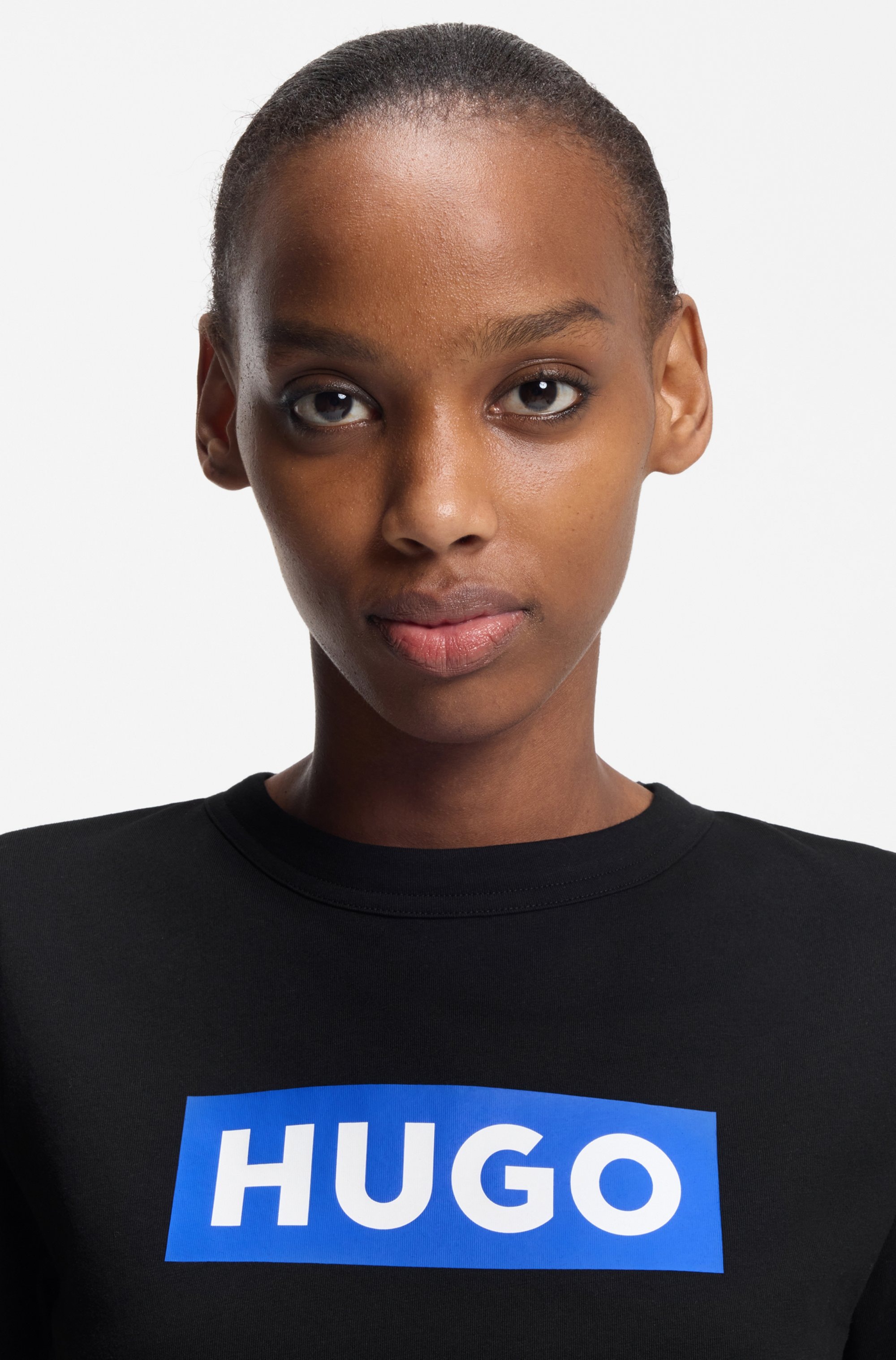 HUGO Blue T-Shirt »Classic Tee«, mit Rundhals, Logodruck
