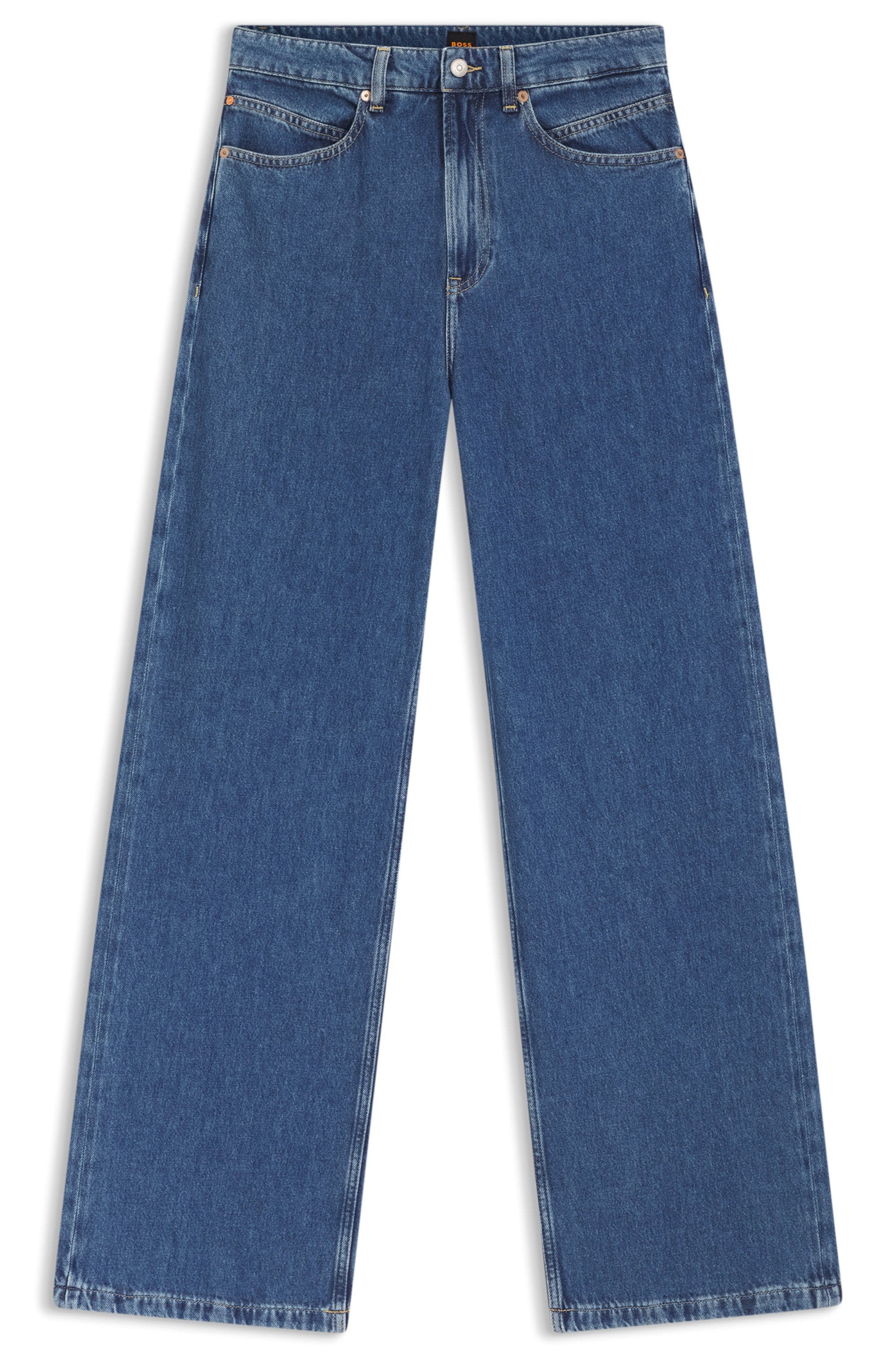 BOSS ORANGE Weite Jeans »MARLENE HR 10.0 Premium Damenmode« mit hohem Bund