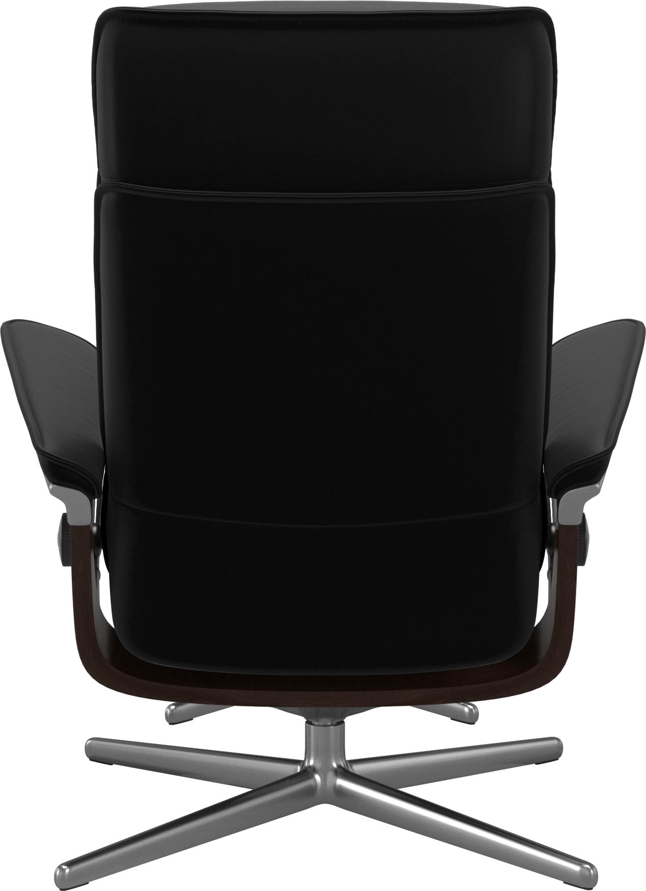 Stressless® Relaxsessel »Admiral« Set, Relaxsessel inkl. Hocker,  mit Cross Base, Größe M & L, Holzakzent Braun