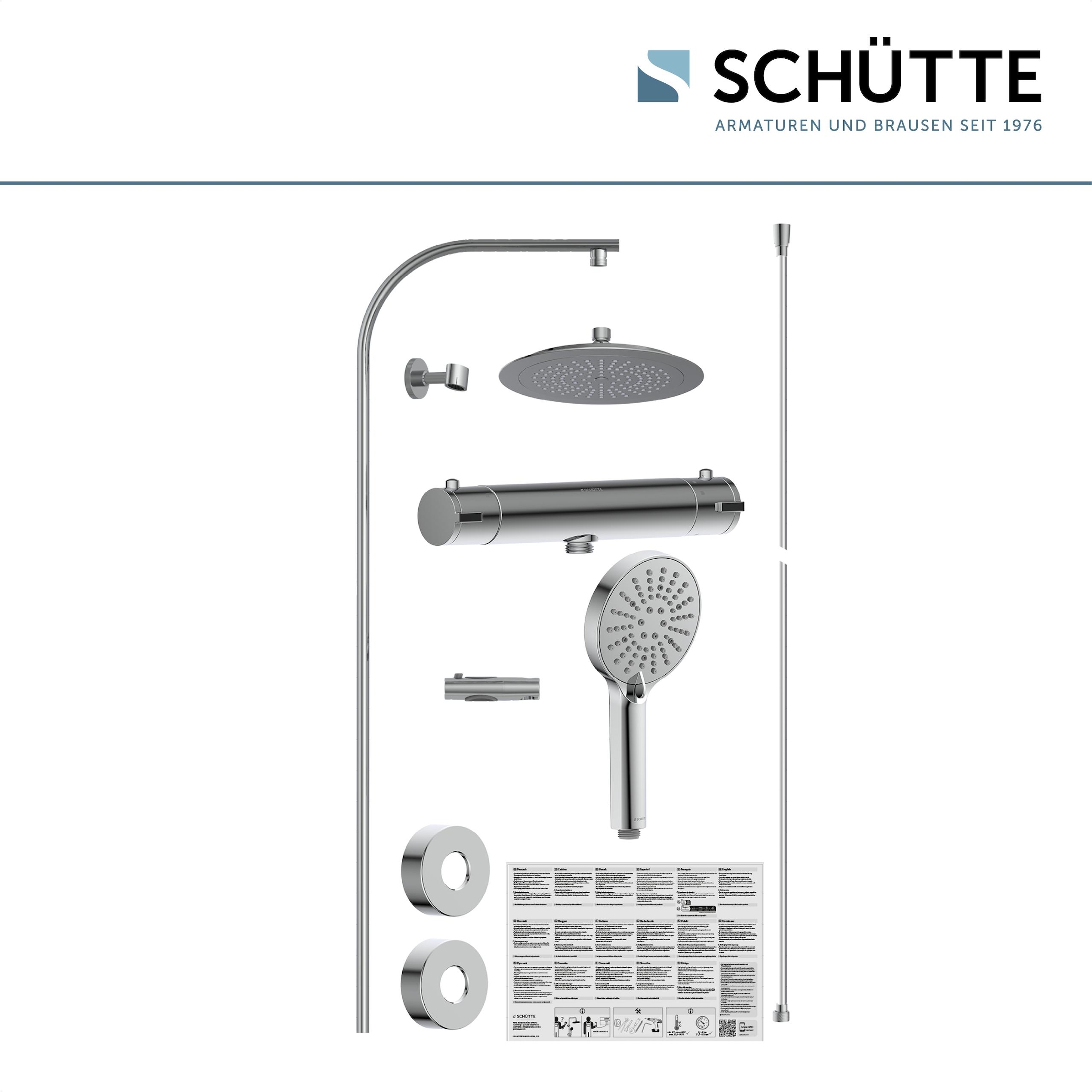 Schütte Duschsäule »MADURA FRESH«, inkl. Wasserspardichtung, Sicherheitssperre, Antikalk, höhenverstellb.