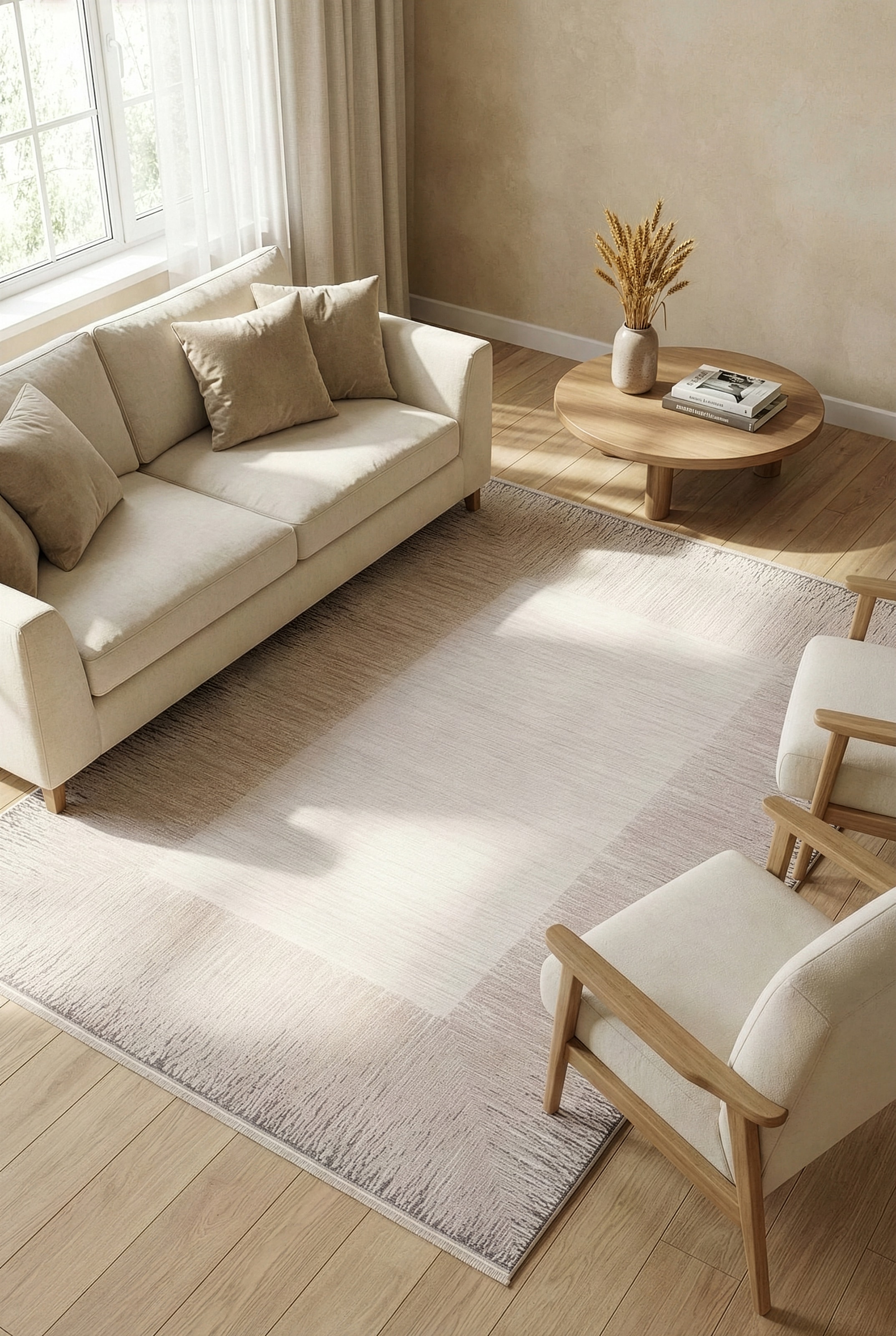 Calvin Klein home Teppich »Passages, mit Fransen, Designerteppich« rechteckig 5 mm Höhe Rahmen, meliert, Wohnzimmer, Schlafzimmer, Esszimmer