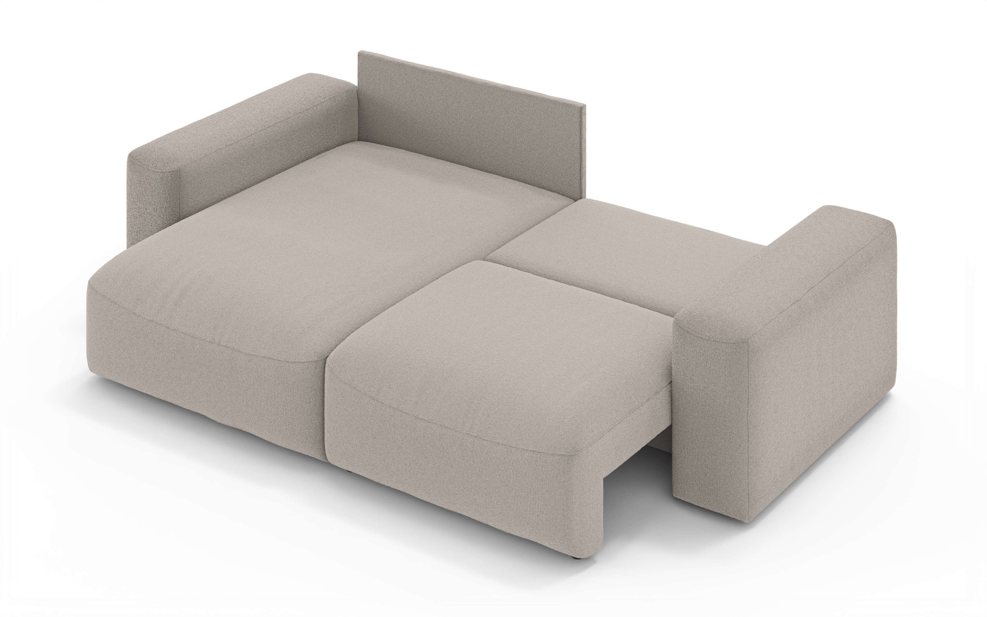 OTTO home Ecksofa »MATTS Schlafsofa mit Bettkasten, Maße B/T/H: 265/159/89 cm« L-Form mit Recamiere rechts oder links, hoher Sitzkomfort