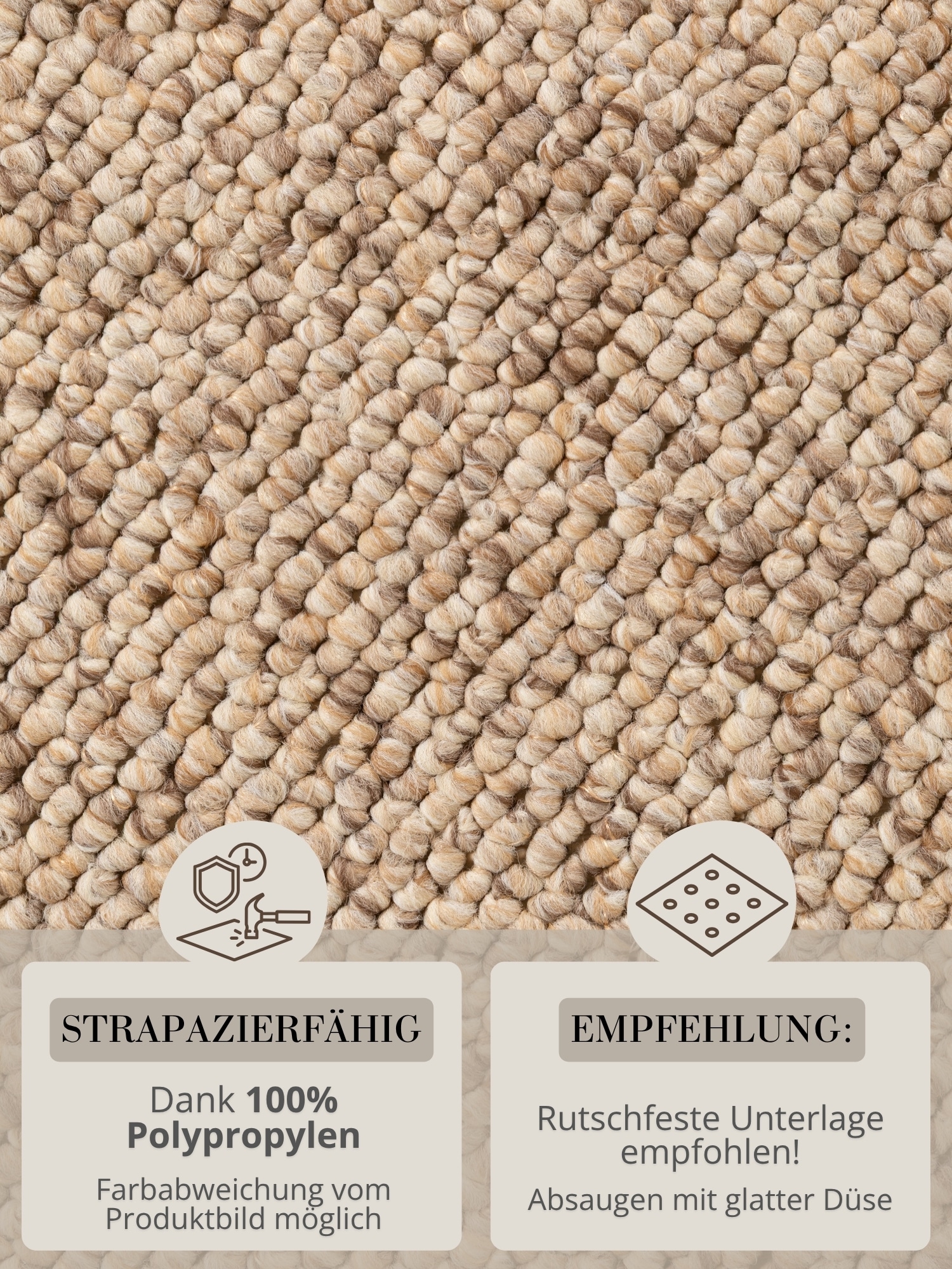 HANSE Home Bettumrandung »Wolly 2« Höhe 12 mm 3 Stk. tlg. Bettvorleger, 3-teiliger Läufer Set, Unifarben, Kurzflor, Bettläufer