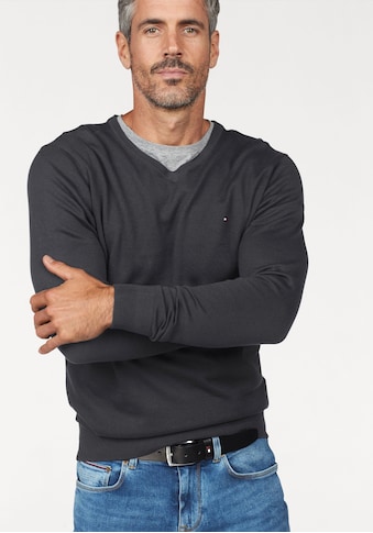 Tommy Hilfiger V-Ausschnitt-Pullover »CORE COTTON SILK V-NK« kaufen