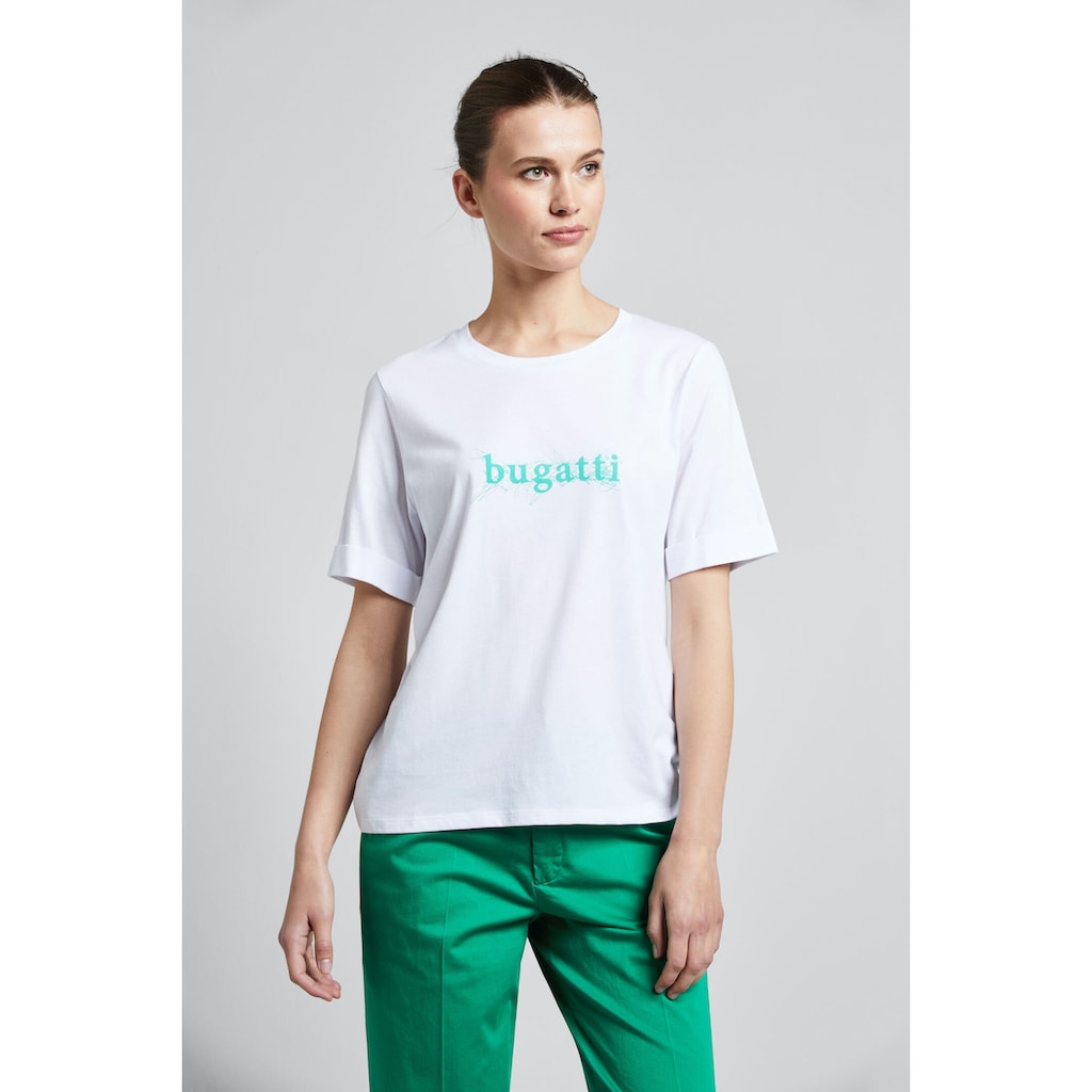 bugatti T-Shirt aus einer hochwertigen Baumwoll-Modalmischung bugatti T-Shirt aus einer hochwertigen Baumwoll-Modalmischung
