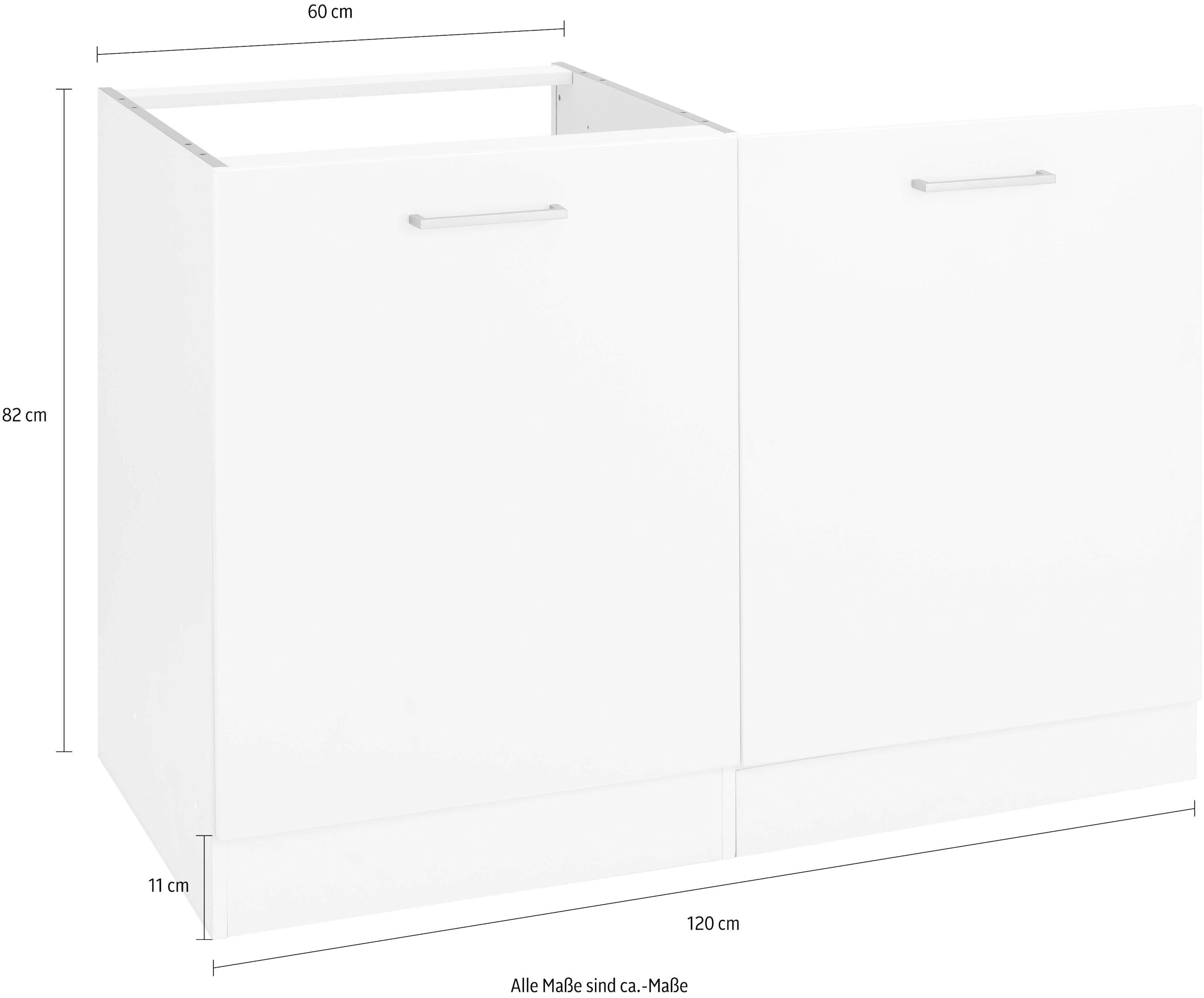 HELD MÖBEL Spülenschrank »Visby«, Breite 60 cm, inkl. Tür/Sockel für  Geschirrspüler auf Raten kaufen