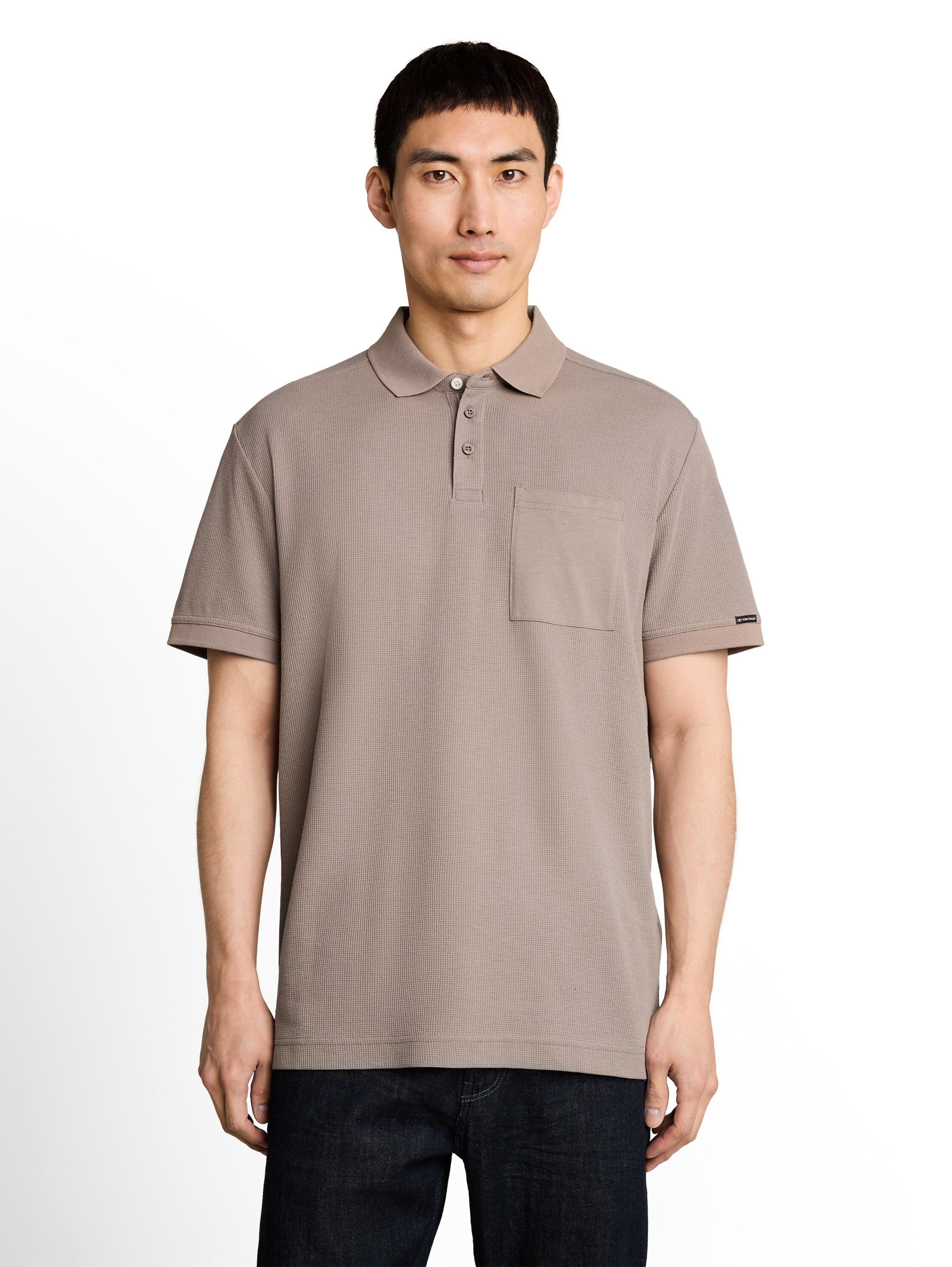TOM TAILOR Poloshirt Sommer-Poloshirt mit Knopfleiste