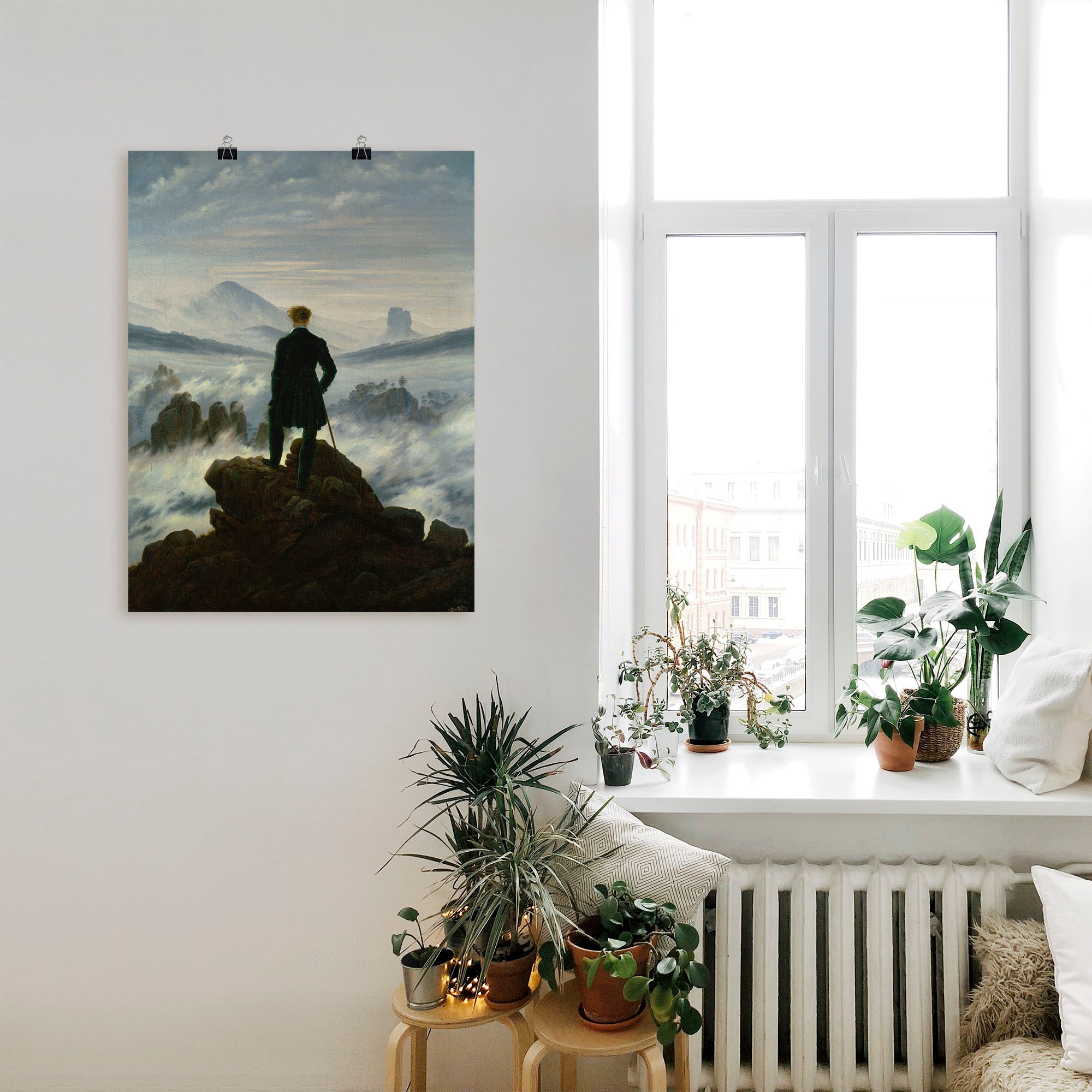 Artland Wandbild »Der Wanderer über dem Nebelmeer. Um 1818« Mann 1 Stk. tlg. als Leinwandbild, Poster in verschied. Größen