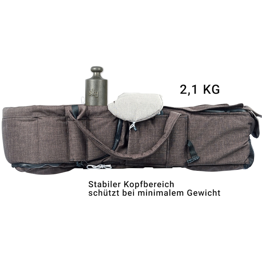Gesslein Kombi-Kinderwagen »F10 Air+, eloxiert/tabak, anthrazit/Sterne grau«