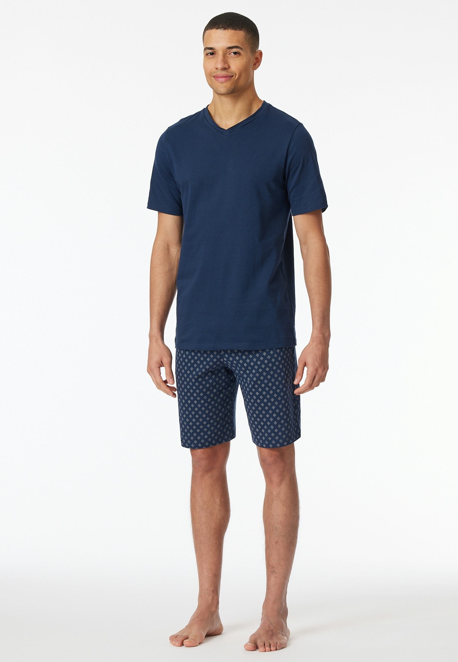 Schiesser Shorty »"Casual Essentials"«, (2 tlg.), mit V-Ausschnitt