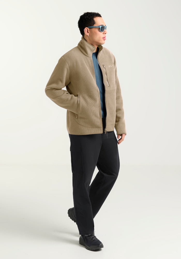 Jack Wolfskin Fleecejacke »LAKE RIDGE JKT M« mit hochschließendem Kragen, winddicht, atmungsaktiv