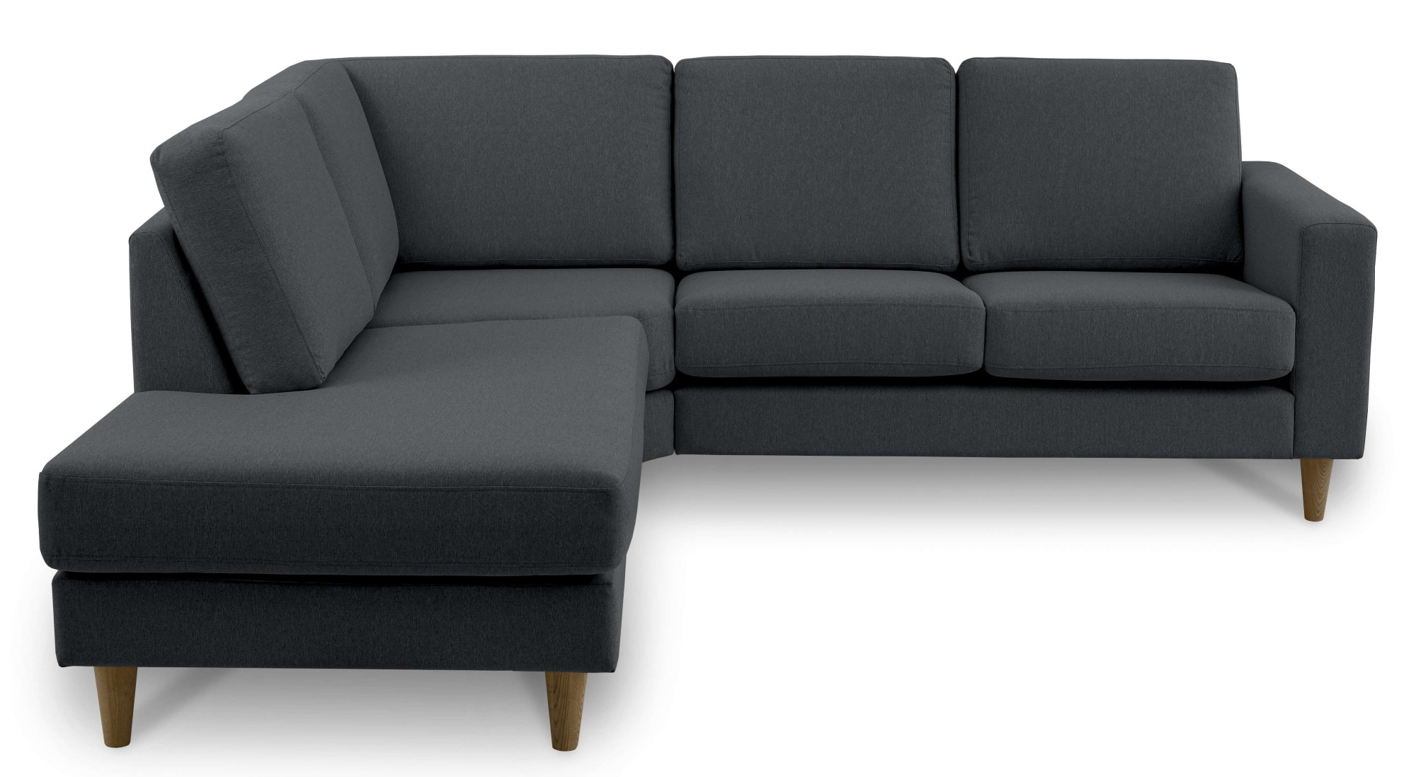 andas Ecksofa »Tvinno« im skandinavischen Stil, L-Form, mit Massivholzfüßen, Breite 230 cm