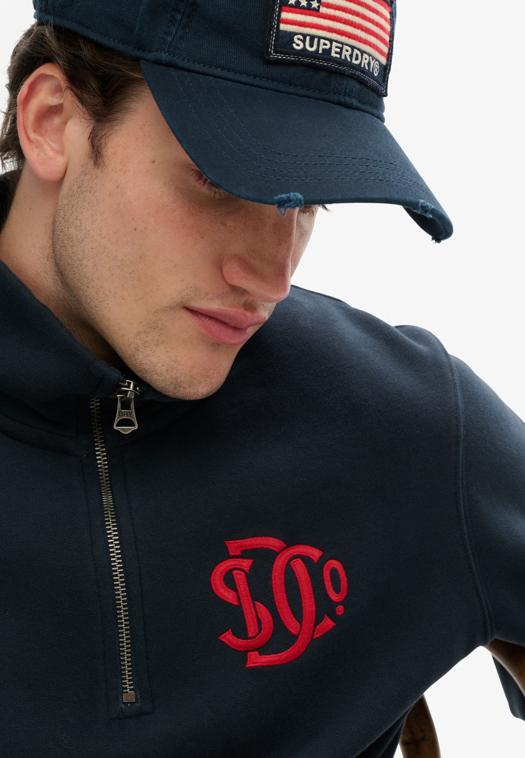 Superdry Sweatshirt »Sd&co Neon Half Zip Track«
