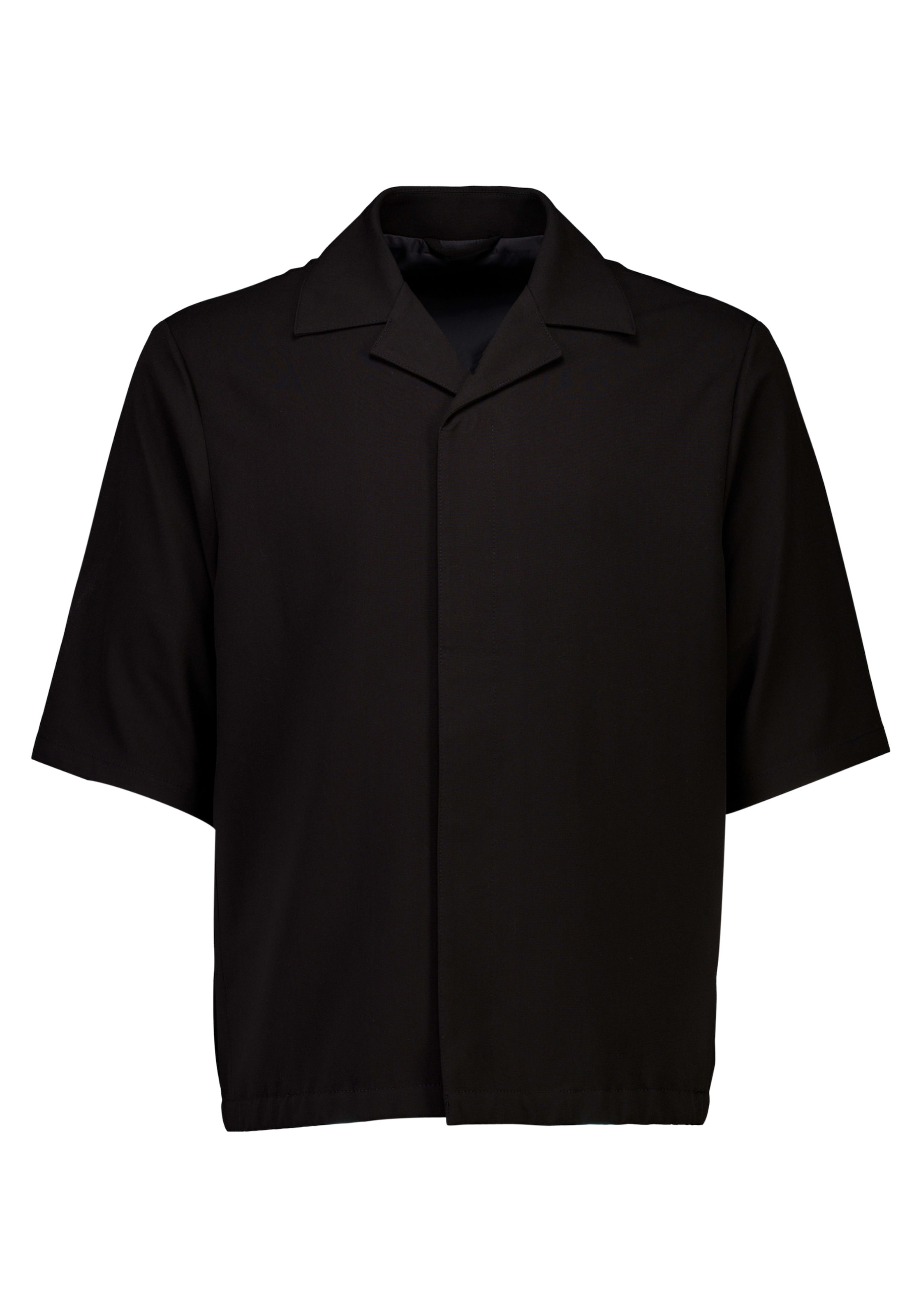 LINDBERGH Blusenjacke ohne Kapuze Halbarm, mit Knopfleiste und Viskose