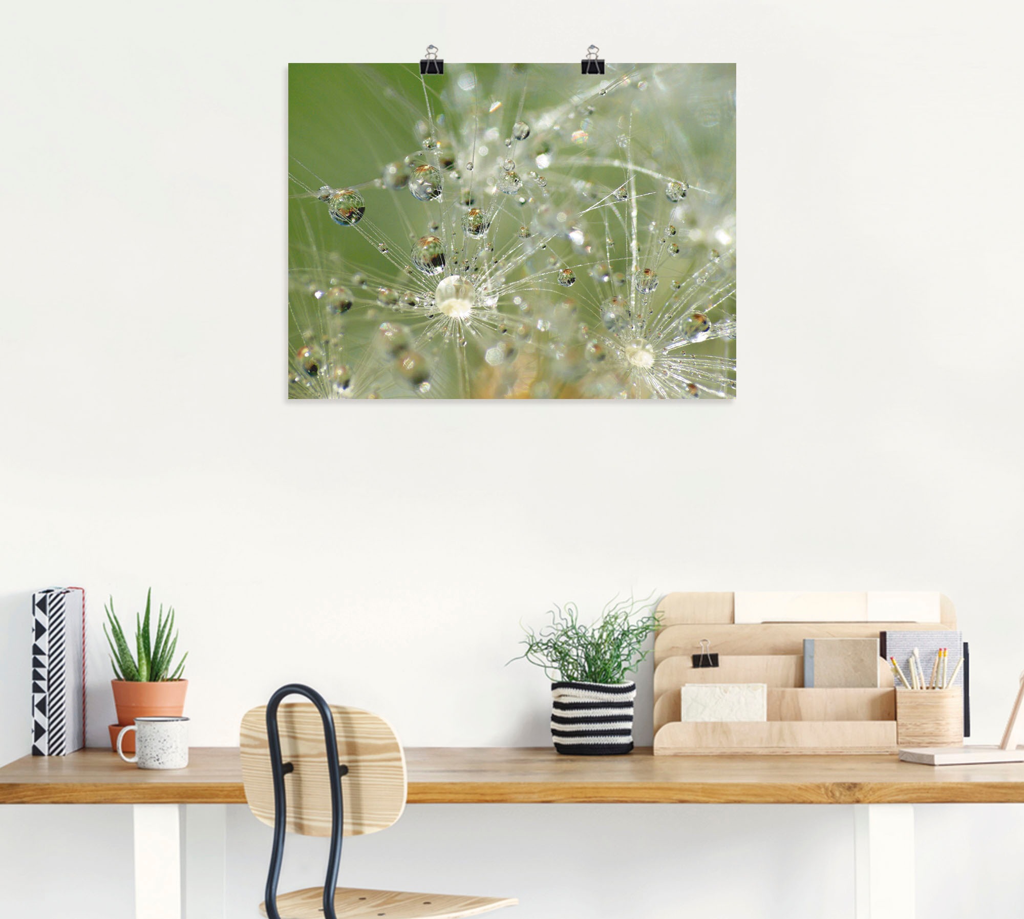 Artland Wandbild »Wassertropfen Pusteblume«, Blumen, versch. auf in als oder (1 Wandaufkleber Poster Raten Leinwandbild, kaufen Größen St.)