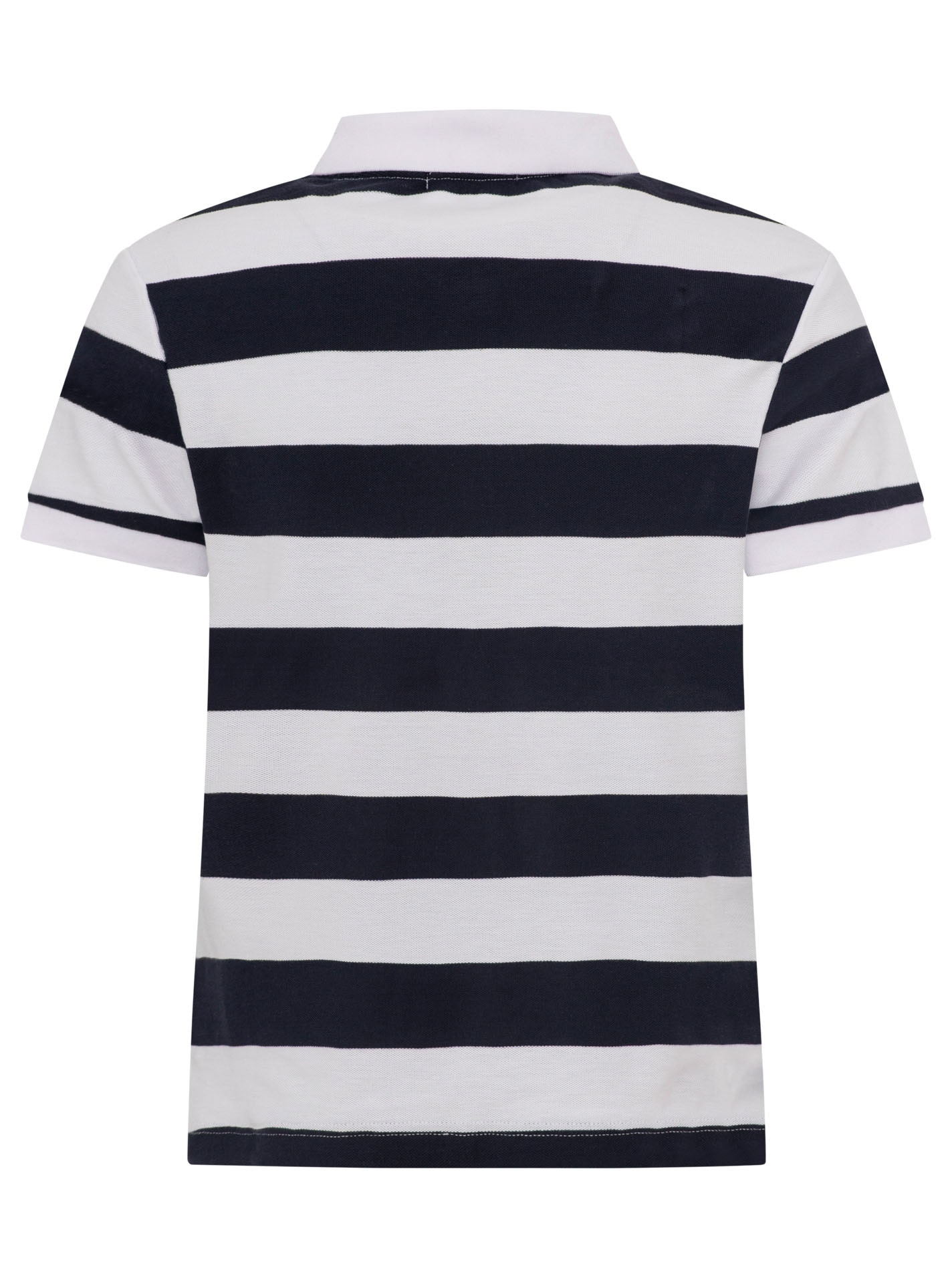 Zwillingsherz Poloshirt »Stripes« kurzarm, Polokragen und Knopfleiset abgesetzt, Herzknöpfe