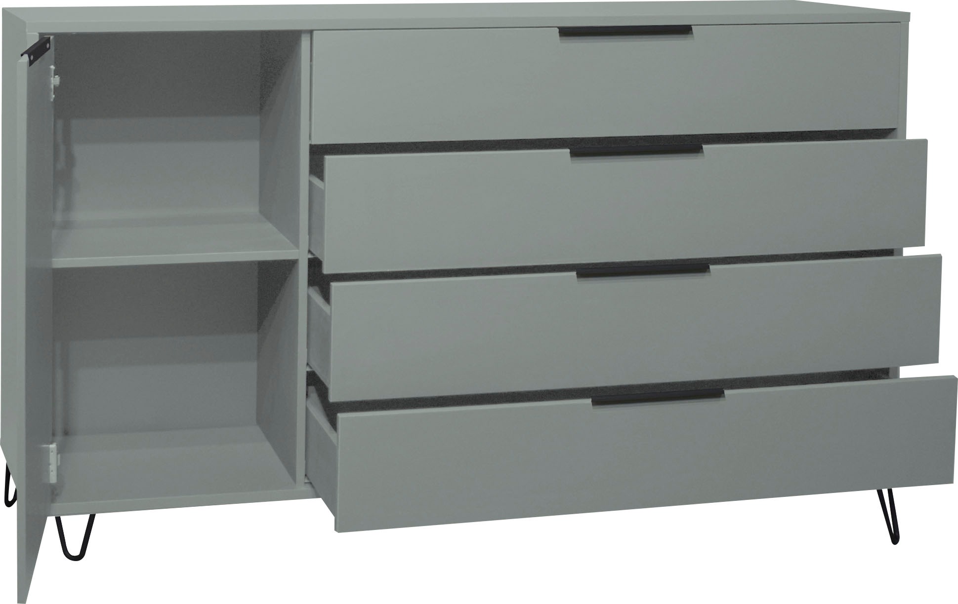 Mäusbacher Highboard »Bonnie TOPSELLER!«, (OTTOs Choice), Highboard mit Drahtgestell