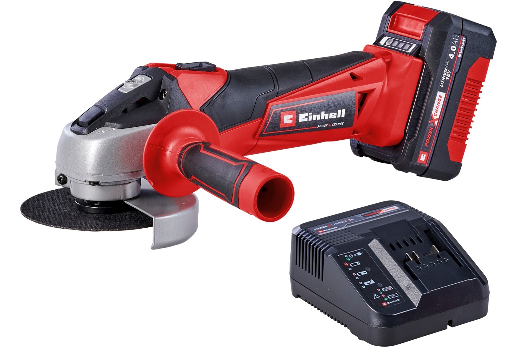 Einhell Akku-Winkelschleifer »TC-AG 18/115 Li«, (Set), inkl. Akku und Ladegerät