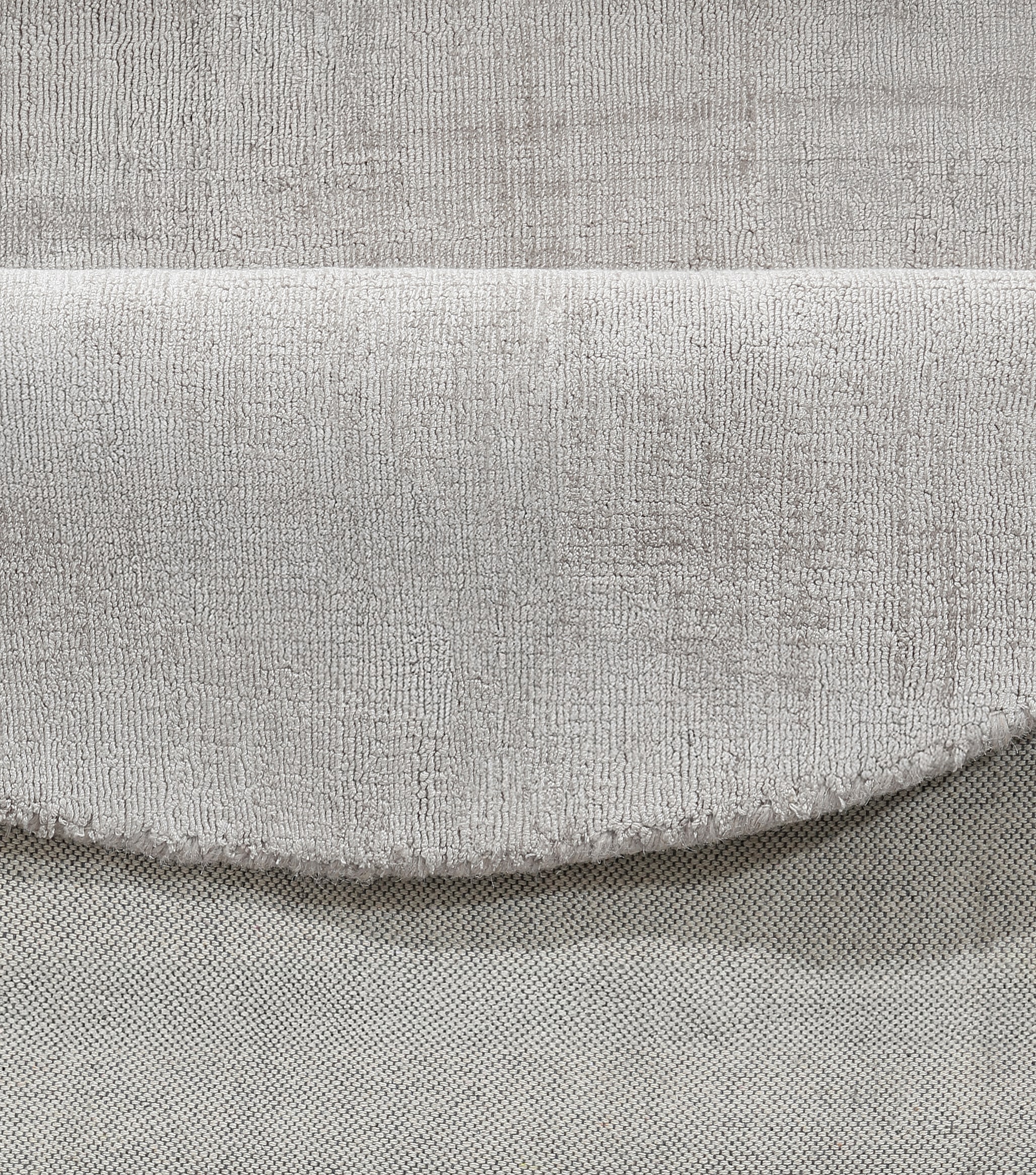 my home Teppich »Shirley, handgewebter Viskose-Teppich, farblich changierend«, rund, 12 mm Höhe, Handweb Teppiche, Wohnzimmer, Schlafzimmer, Esszimmer