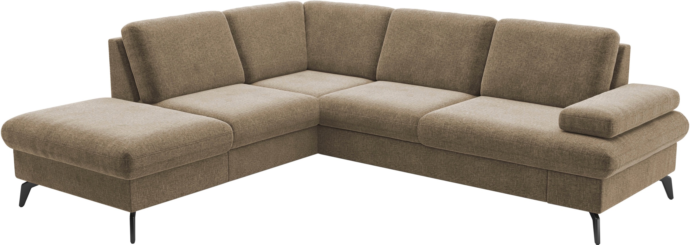 sit&more Ecksofa »Morris Jubi L-Form, B: 238 cm«, mit Armteilfunktion & 1 Zierkissen, optional Bettfunktion