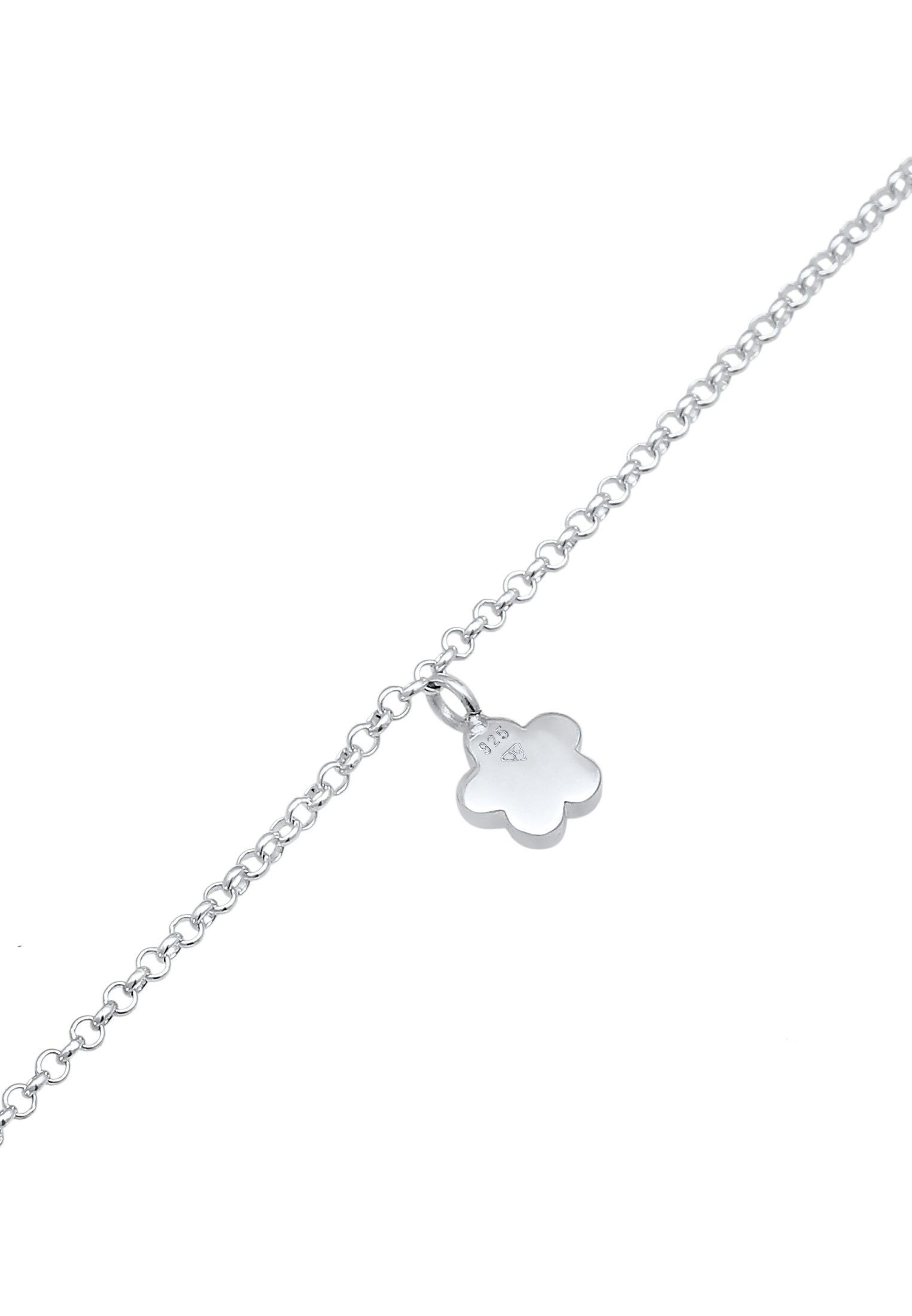 Elli Fußkette »Fußschmuck Blume Blüte Kristalle 925 Silber«