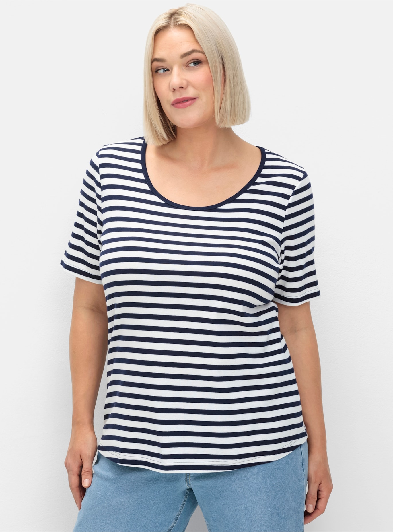 Sheego Kurzarmshirt »T-Shirt« 1 Stk.