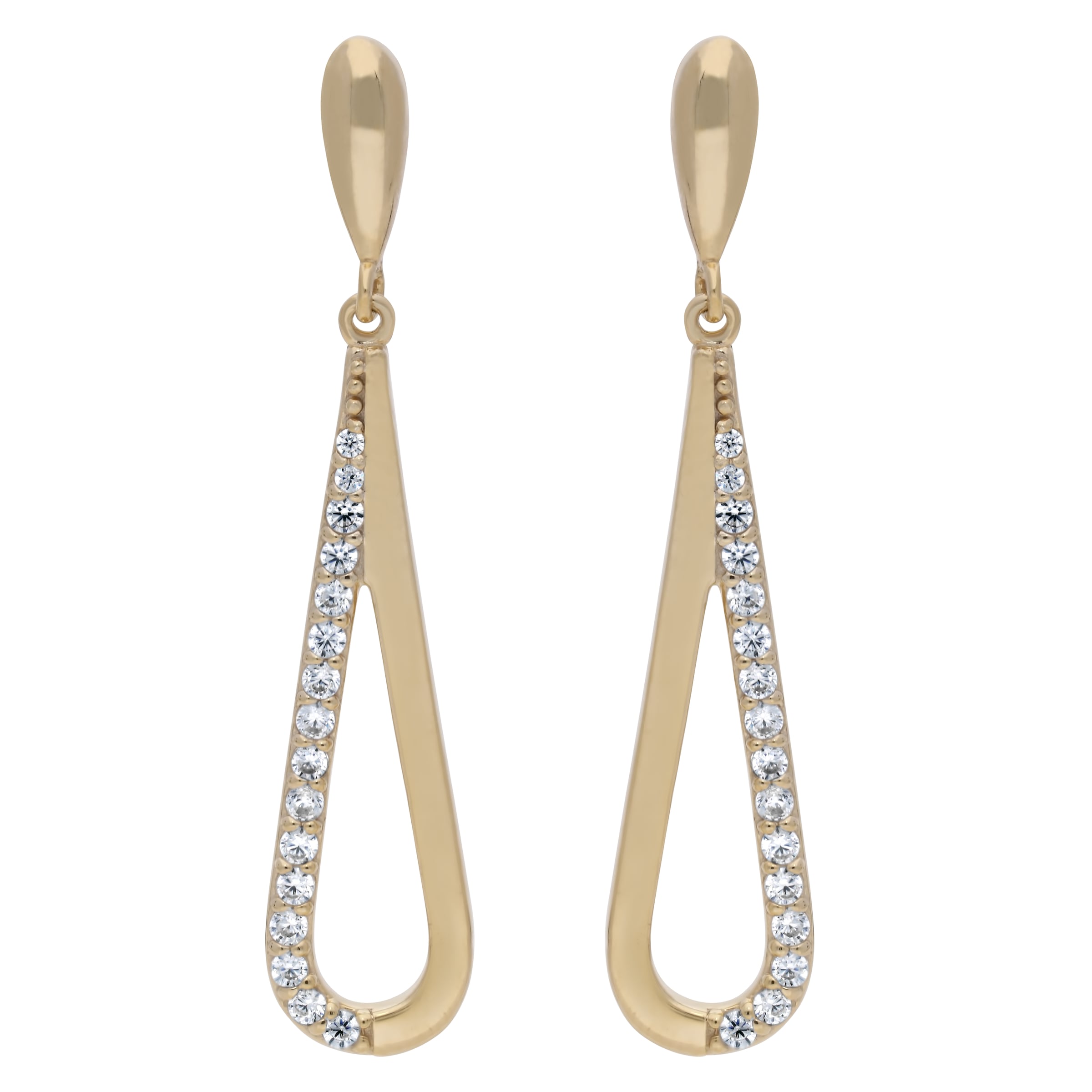 Firetti Paar Ohrstecker »Schmuck Geschenk Silber 925 Ohrschmuck Ohrringe Tropfen« mit Zirkonia (synth.)