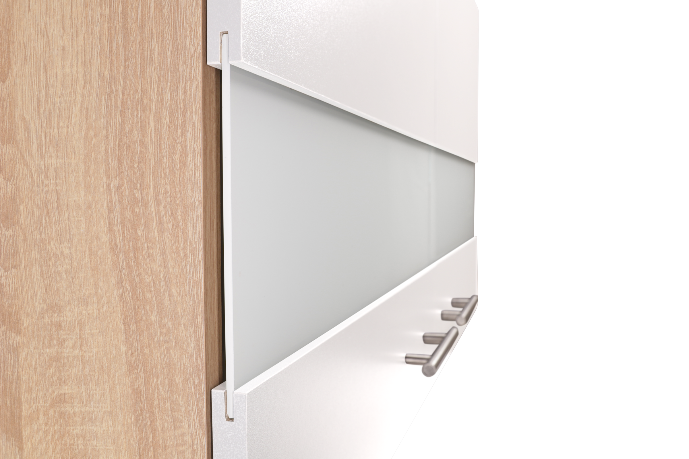 RESPEKTA Pantryküche »Merle« Breite 100 cm, mit Soft-Close Funktion, Stangengriffe aus Metall