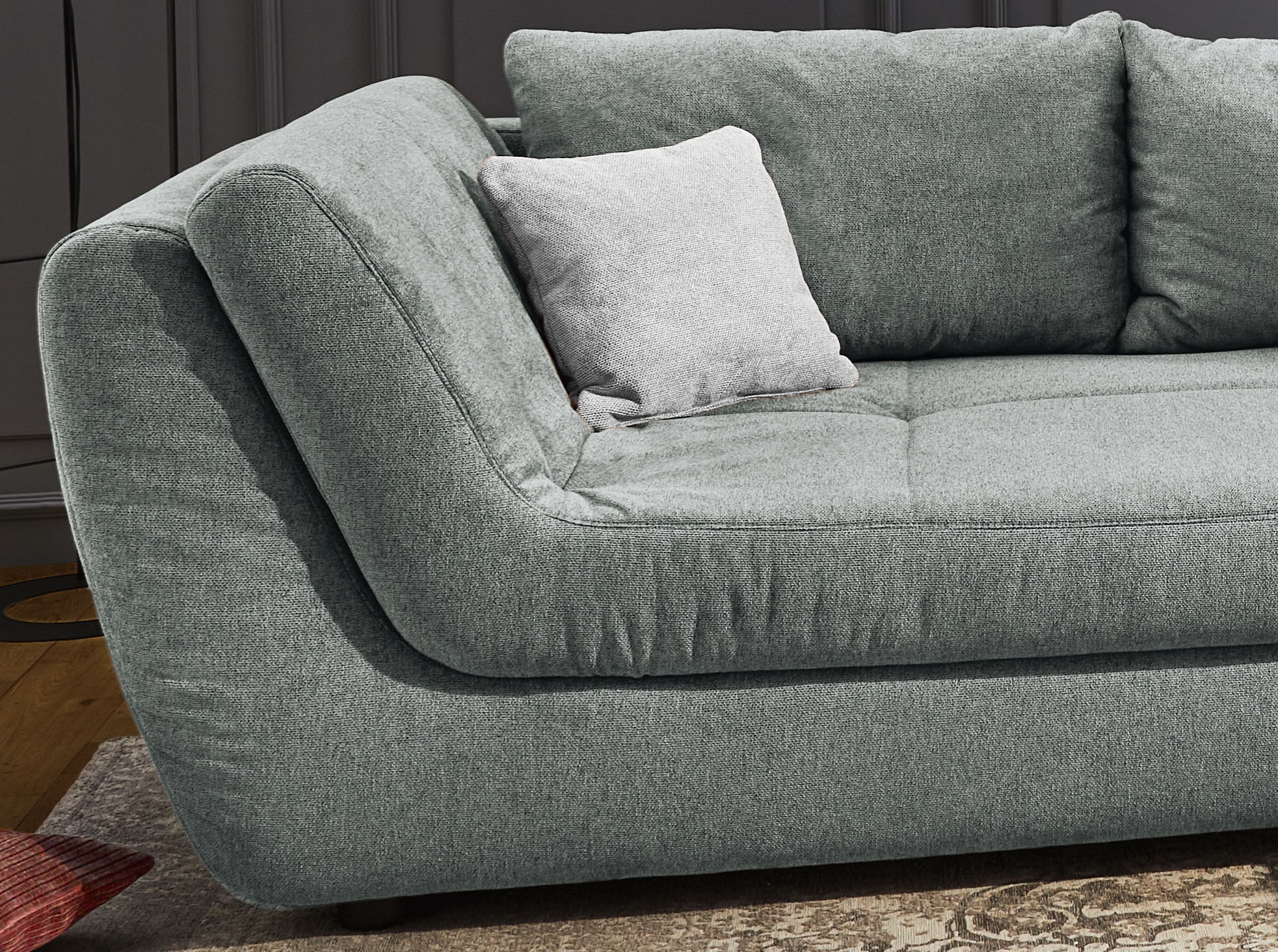 Jockenhöfer Gruppe Ecksofa »Rascasse L-Form, B: 322 cm« mit Zierkissen, XXL-Sofa