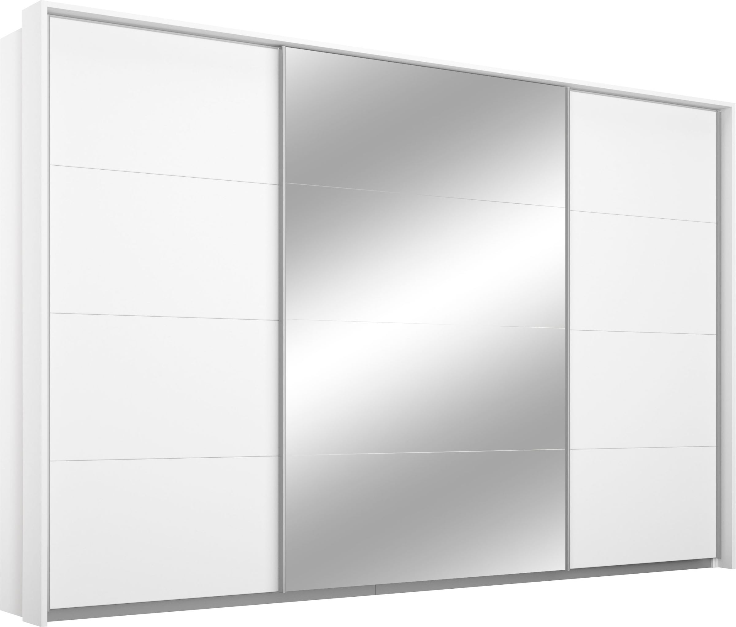 rauch Schwebetürenschrank »Kleiderschrank Schrank Garderobe Wäscheschrank TOMA mit Passepartout«, inkl. Regaleinsatz sowie zusätzlichen Einlegeböden MADE IN GERMANY
