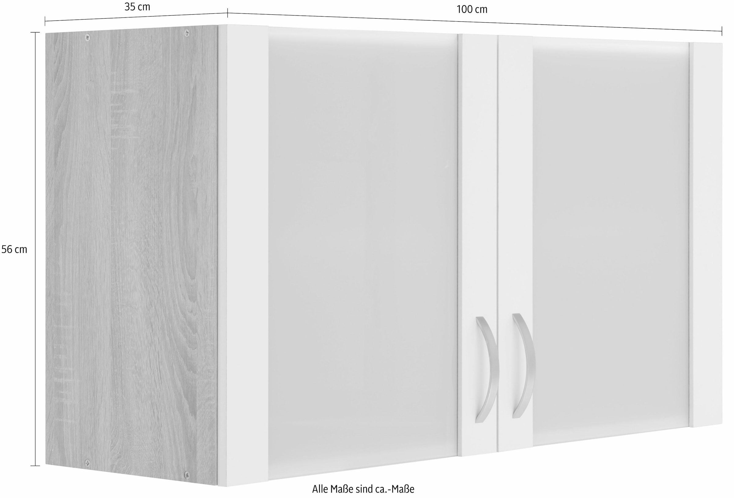 wiho Küchen Hängeschrank »Flexi«, Breite 100 cm auf Rechnung bestellen