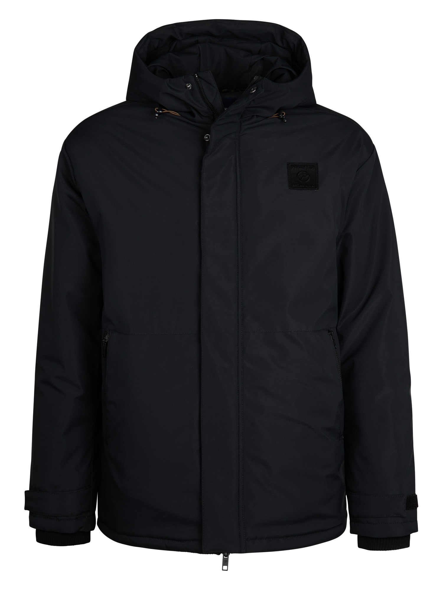 Petrol Industries Funktionsparka mit Kapuze mit Logo Stickerei