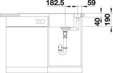 Blanco Granitspüle »AXIA III 5 S« aus SILGRANIT®, inkl. Glasschneidebrett