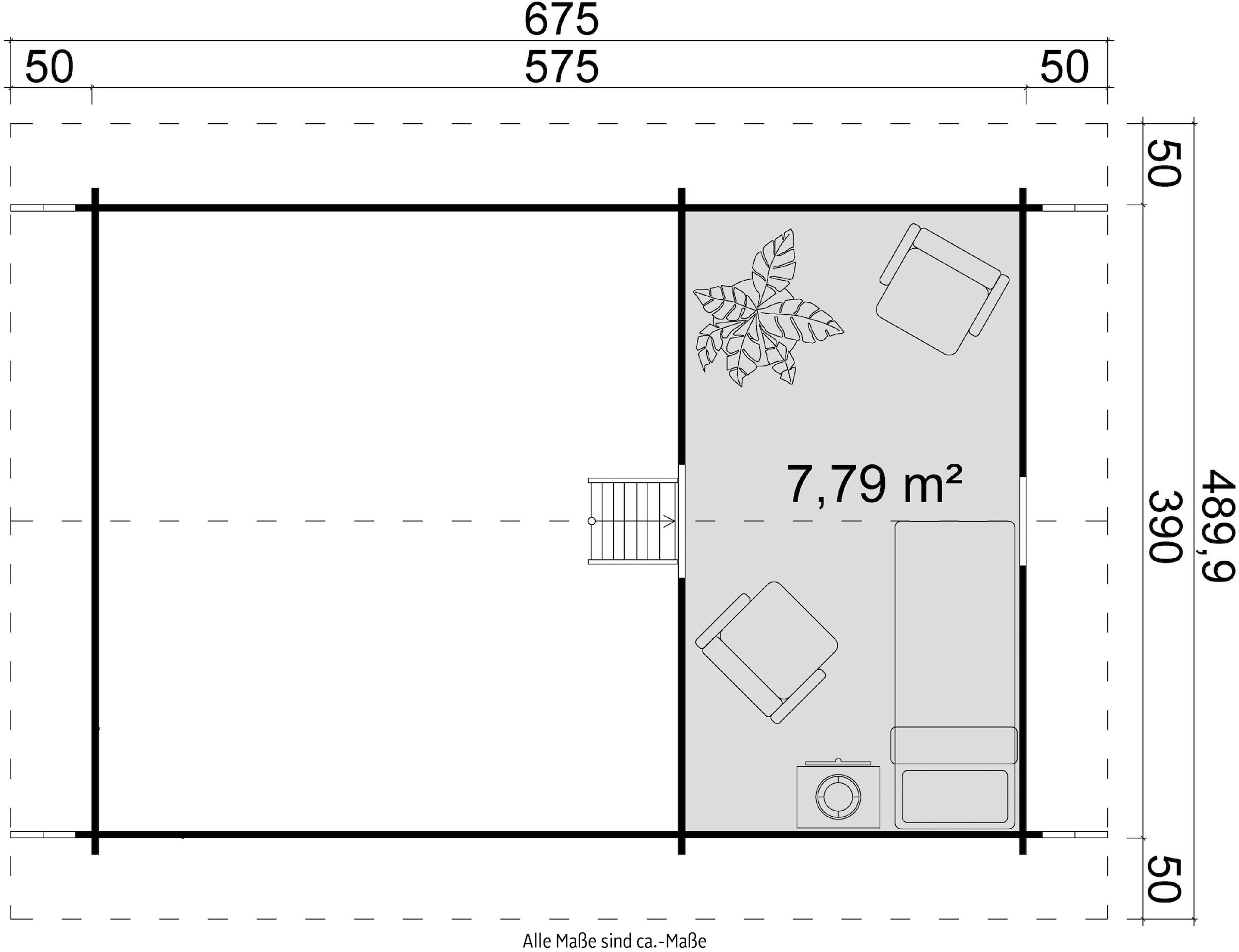 LASITA MAJA Gartenhaus »CAROLINE«, (Set, inkl. Fußbodenbretter zum Verlegen)